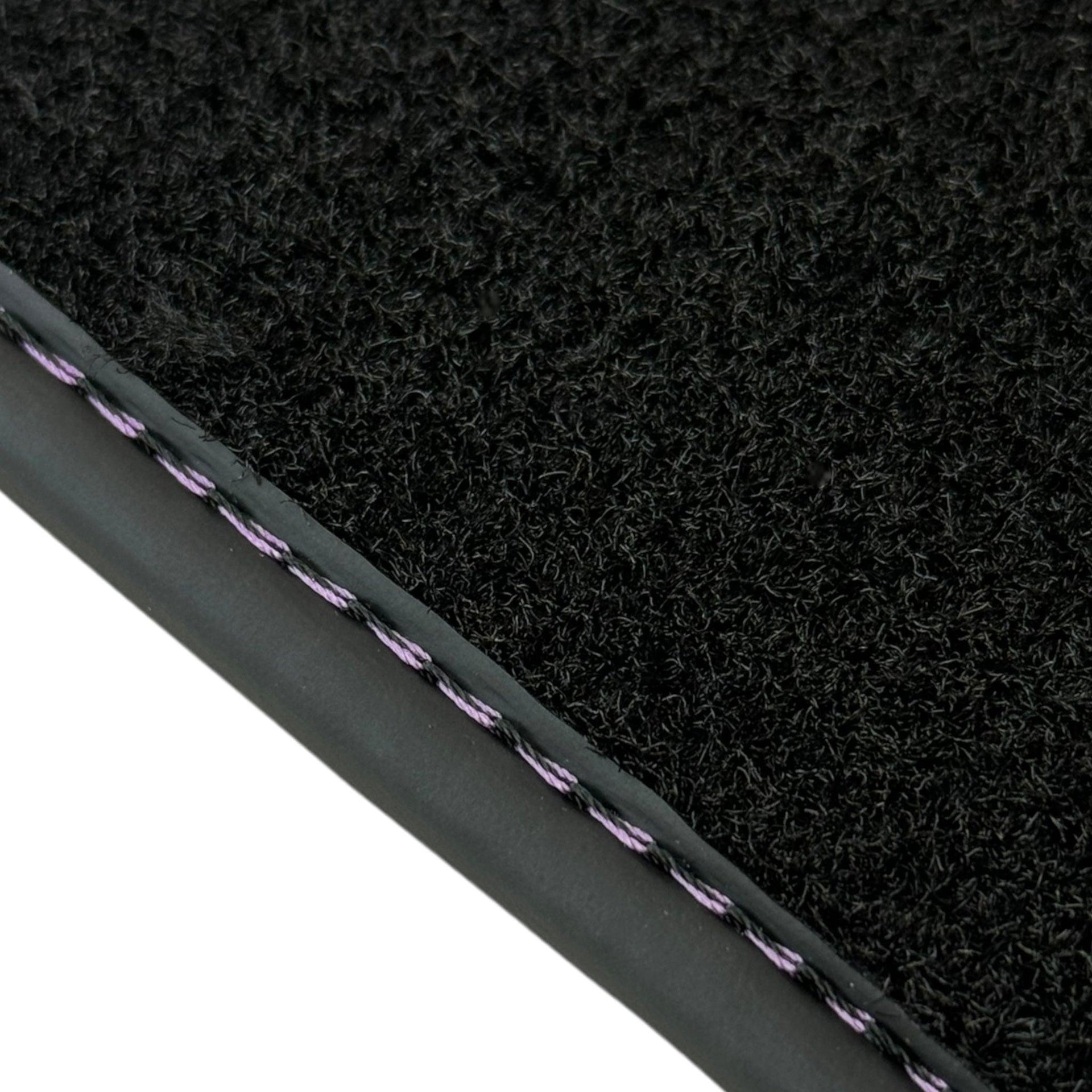 Purple Leather Black Floor Mats for Lamborghini Urus | Black Trim - AutoWin