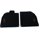 Black Floor Mats for Lamborghini Aventador SV | Orange Edition - AutoWin