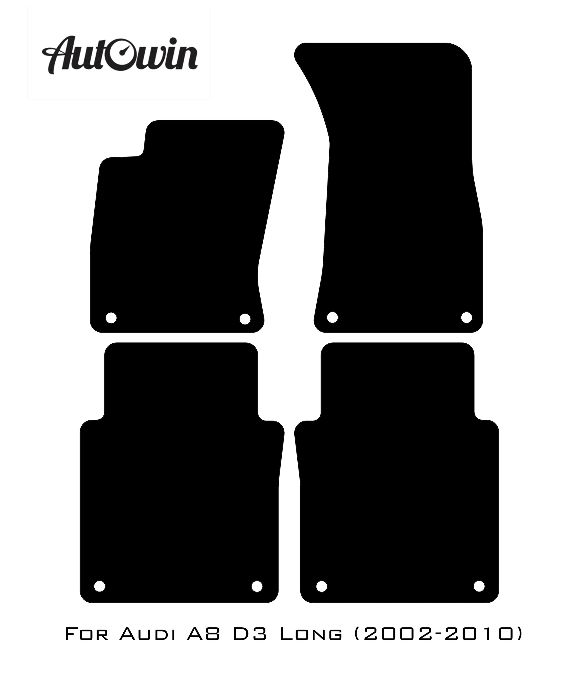 Floor Mats for Audi A8 D3 Long (2002-2010) - AutoWin