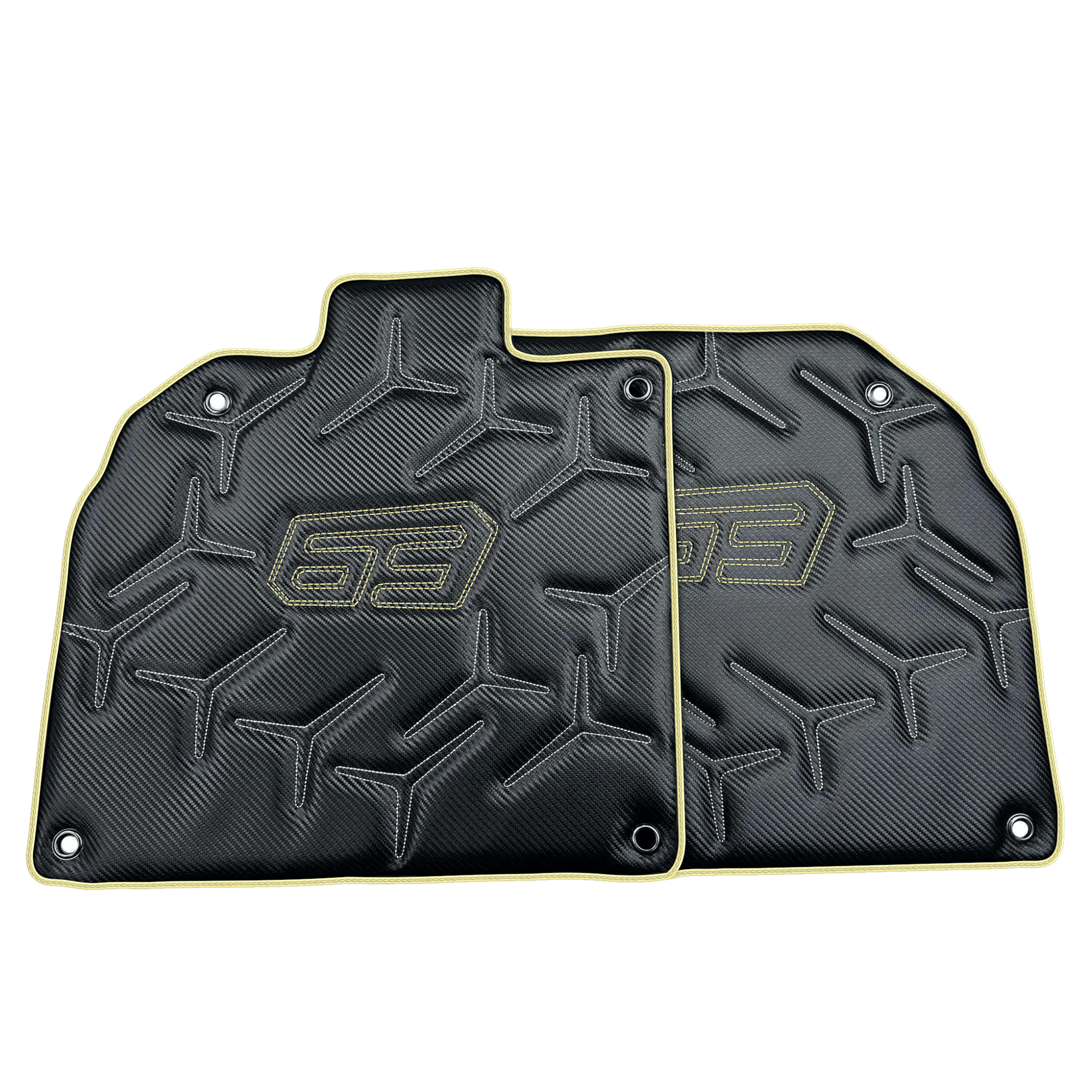 Carbon Leather Floor Mats for Lamborghini Aventador SVJ 63 Edition | Various Trim Colors