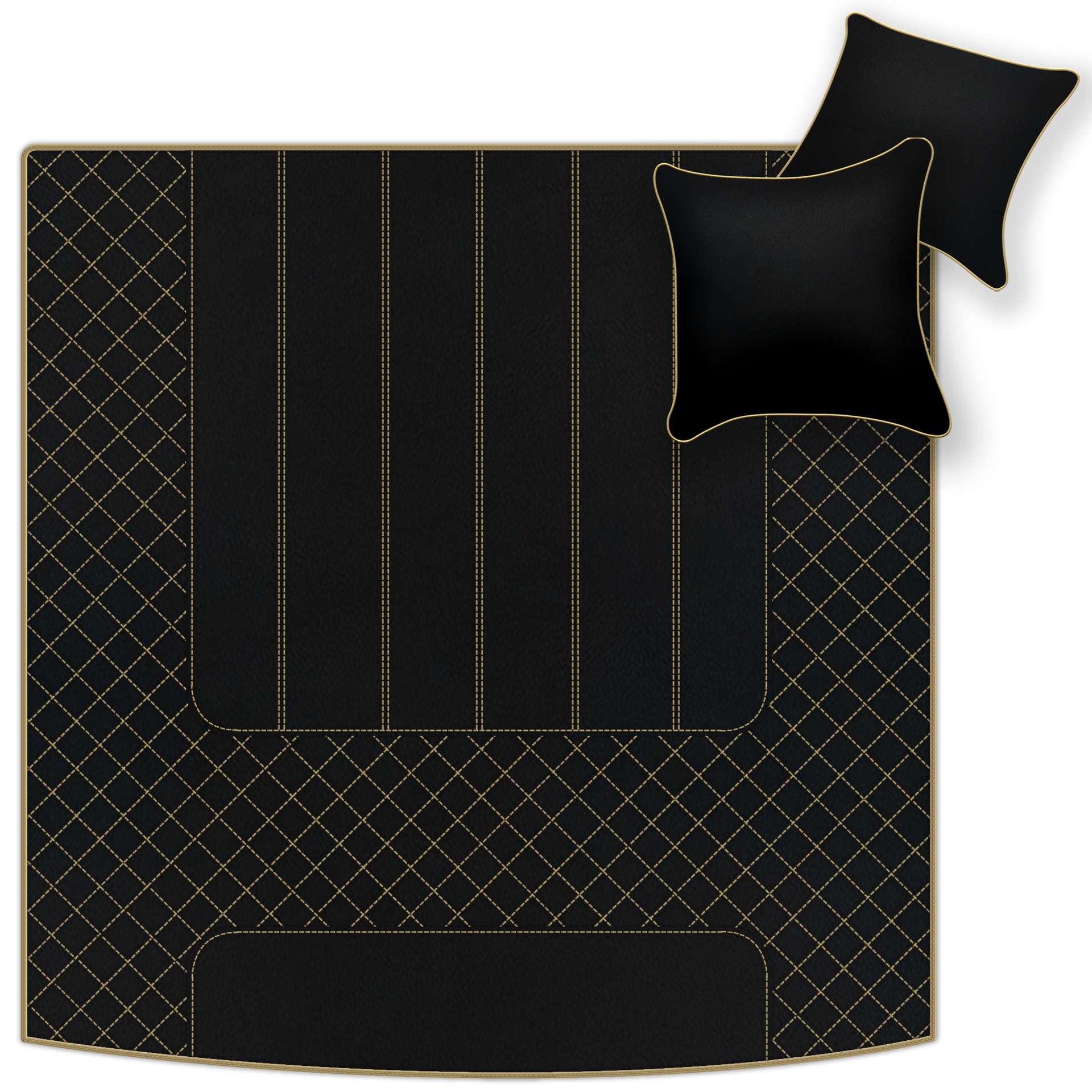 Black Leather Floor Mats for Bentley Bentayga (2015-2023) | AW1 Design