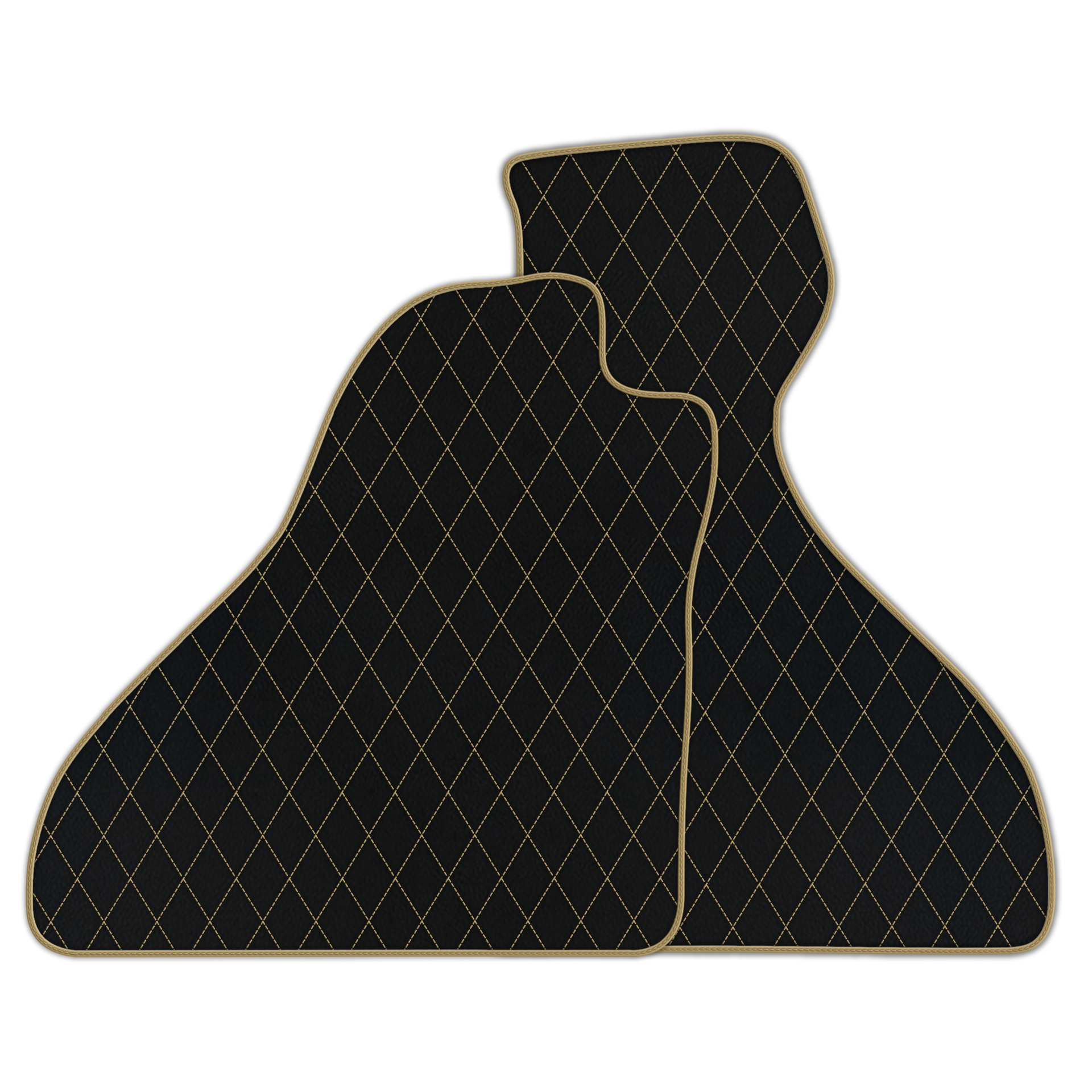 Premium Black Leather Floor Mats for Ferrari Mondial (1980-1993)