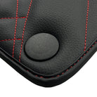Black Leather Floor Mats For Mercedes Benz EQS-Class V297 (2021-2023) | ER56 Design - AutoWin