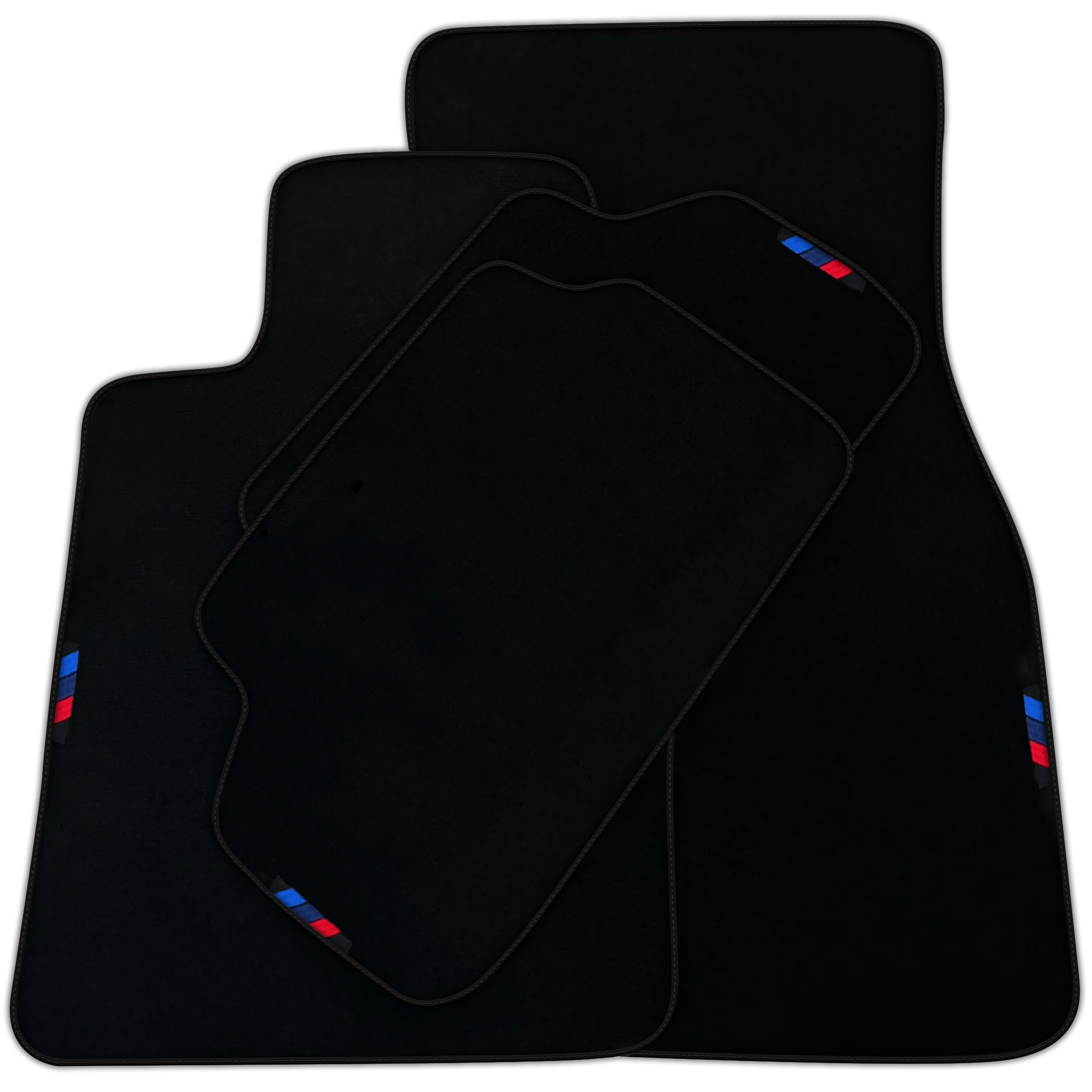 Black Floor Mats For BMW 3 Series F30 | Black Trim | Various Trim Colors