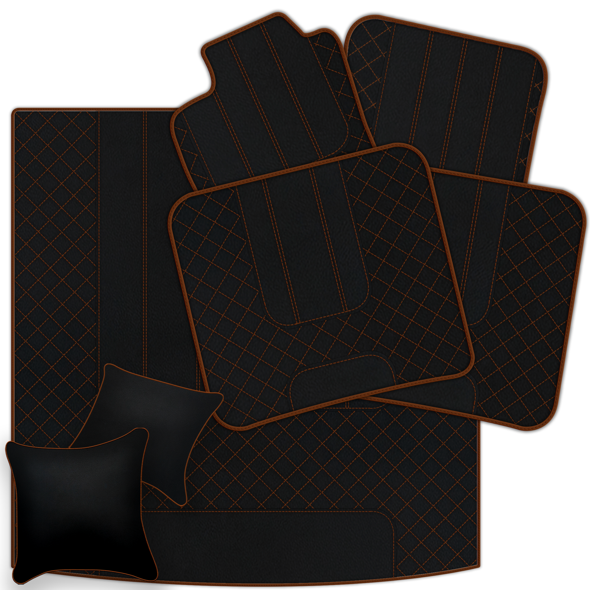Customizable Leather Floor Mats with AW1 Pattern for Bentley Flying Spur (2019-2023) - AutoWin