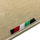 Beige Floor Mats for Ferrari 488 GTB (2016-2022) | Italian Edition - AutoWin
