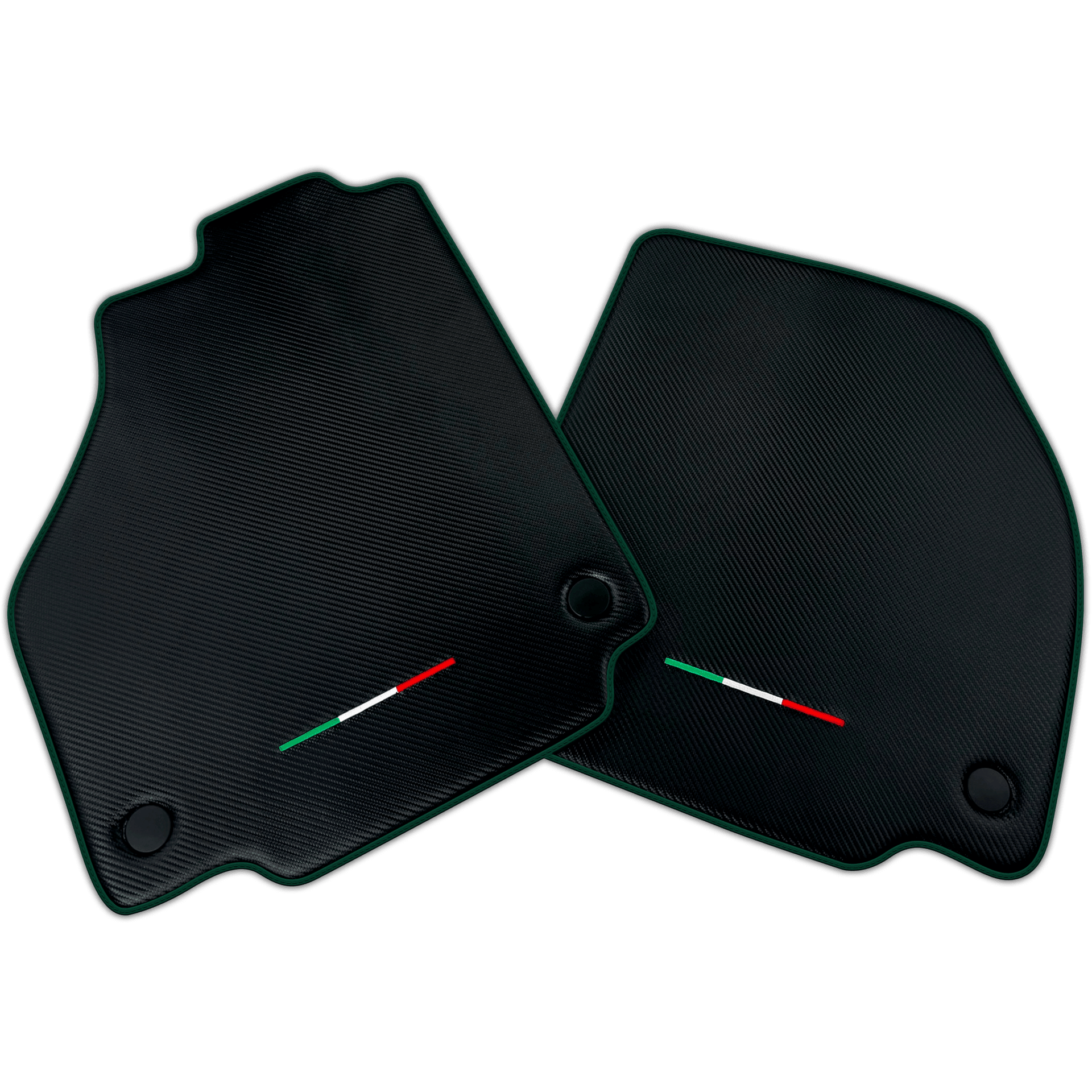 Floor Mats For Ferrari 488 Pista Spider Carbon Fiber AutoWin Brand Italian Edition