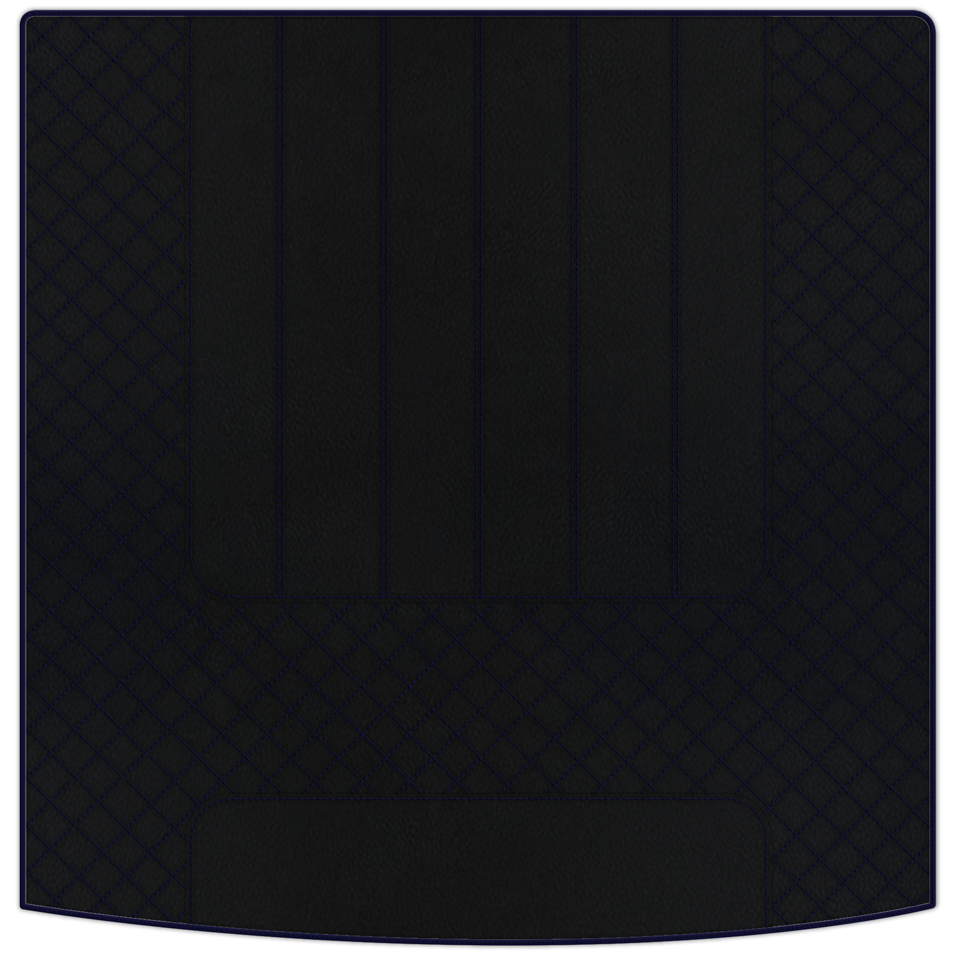 Premium Black Leather Floor Mats for Rolls Royce Shadow (1965-1977)