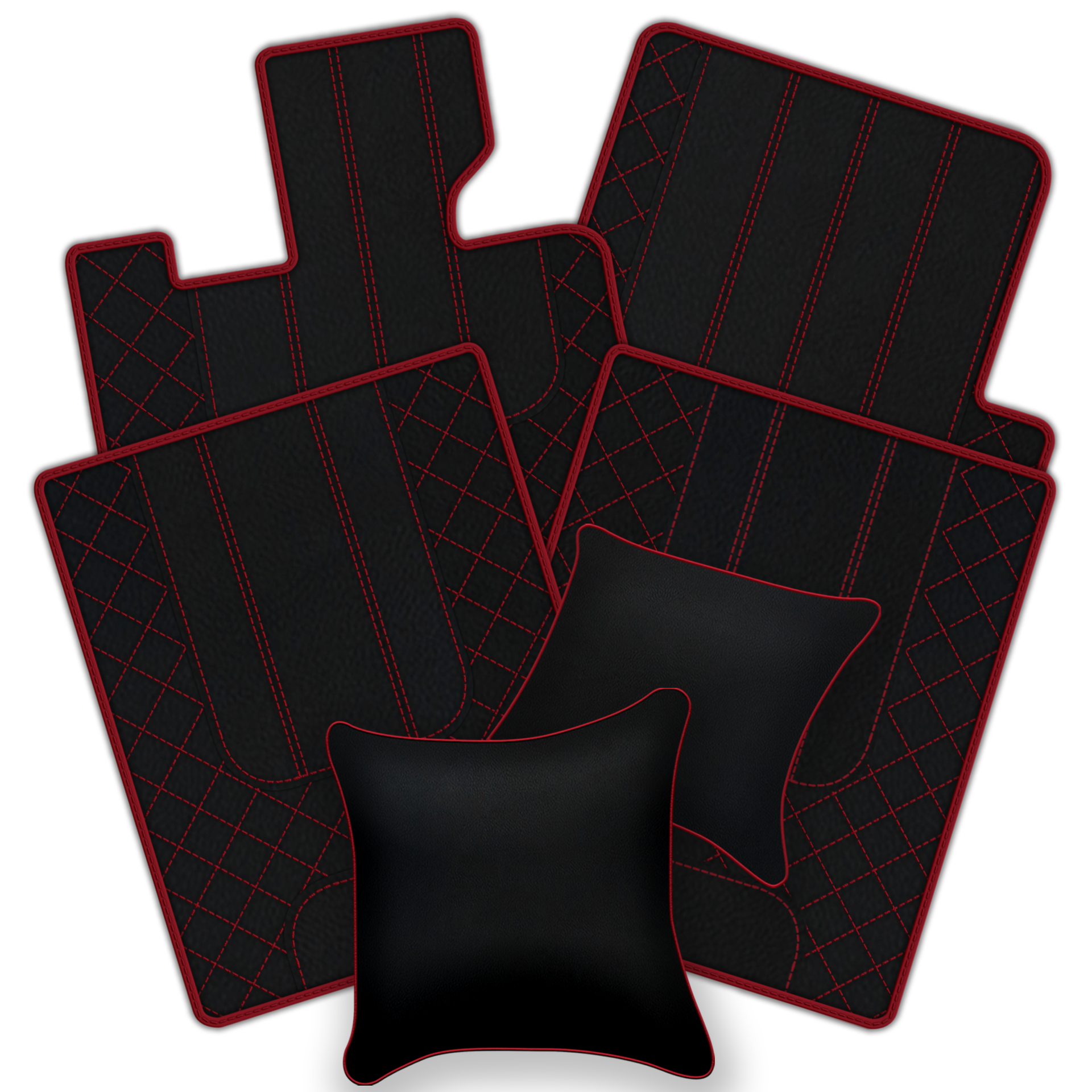 Customizable Leather Trunk Floor Mats with AW1 Pattern for Bentley Red Label RL (1998-2009) - AutoWin