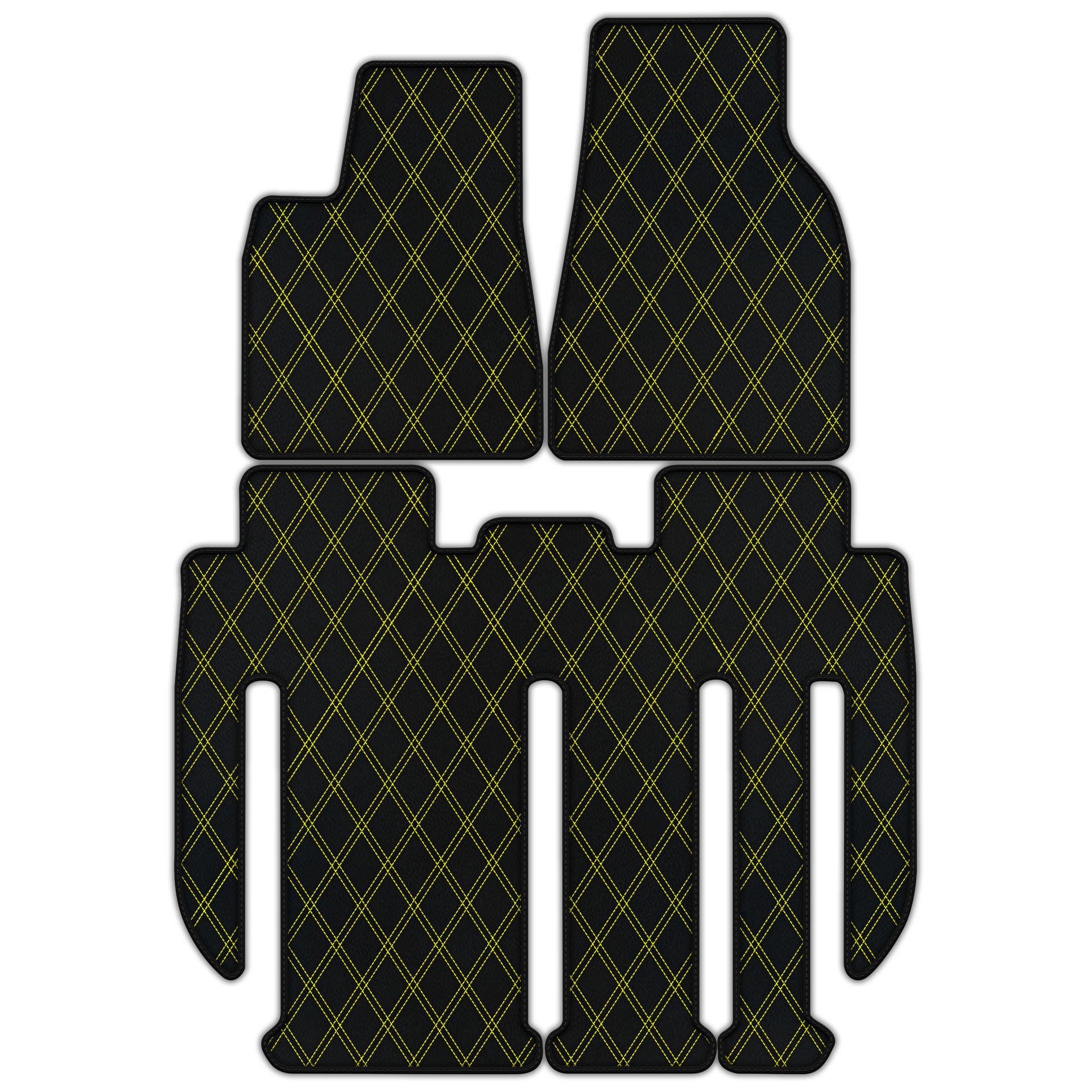 Custom Leather Floor Mats for Tesla Model X 7-Seater (2017-2025)