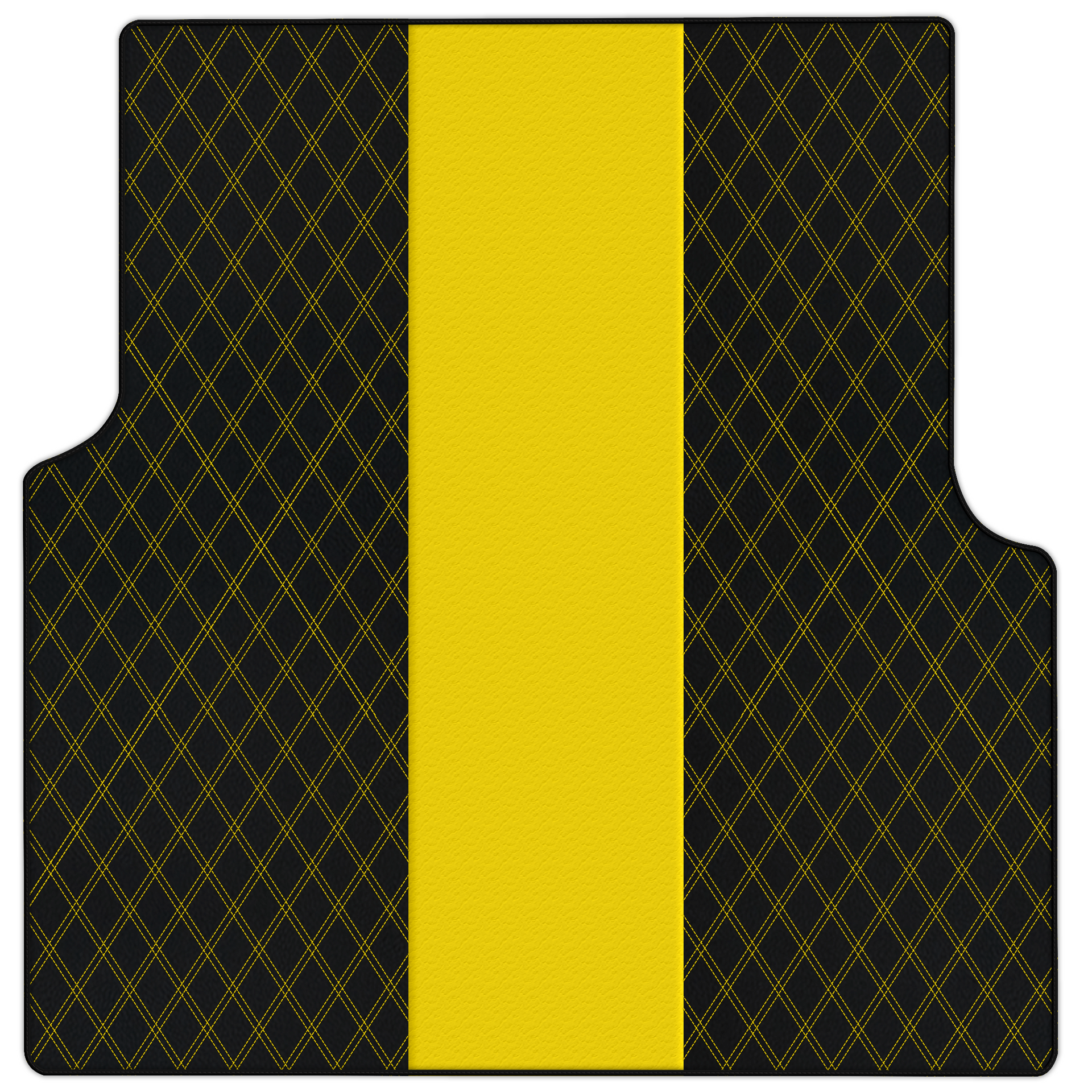 Customizable Leather Trunk Floor Mats with Double Diamond Pattern for Rolls-Royce Cullinan (2018-2025)