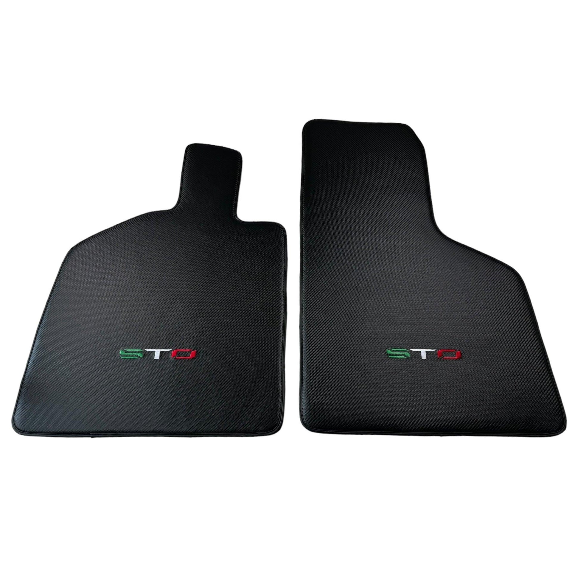Carbon Fiber Floor Mats for Lamborghini Huracan STO Italian Edition - AutoWin