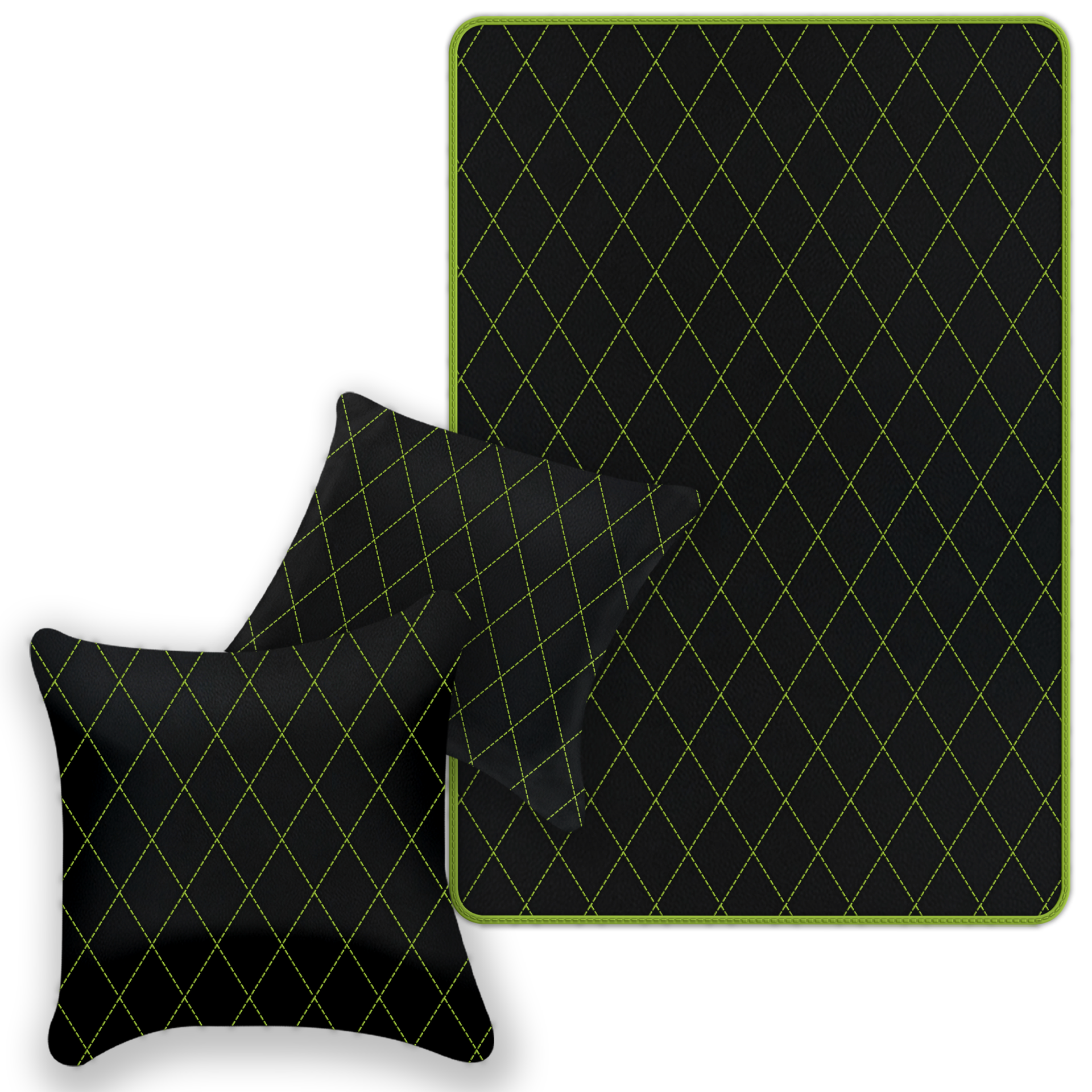 Premium Black Leather Floor Mats for Ferrari 488 Spider (2016-2022)