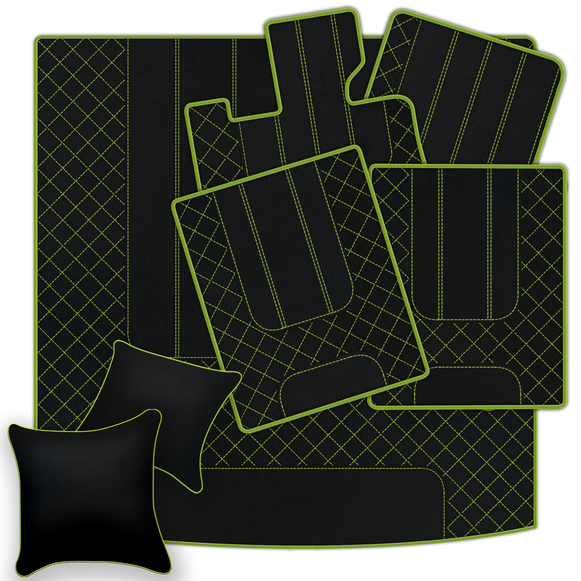 Customizable Leather Trunk Floor Mats with AW1 Pattern for Bentley Red Label RL (1998-2009) - AutoWin