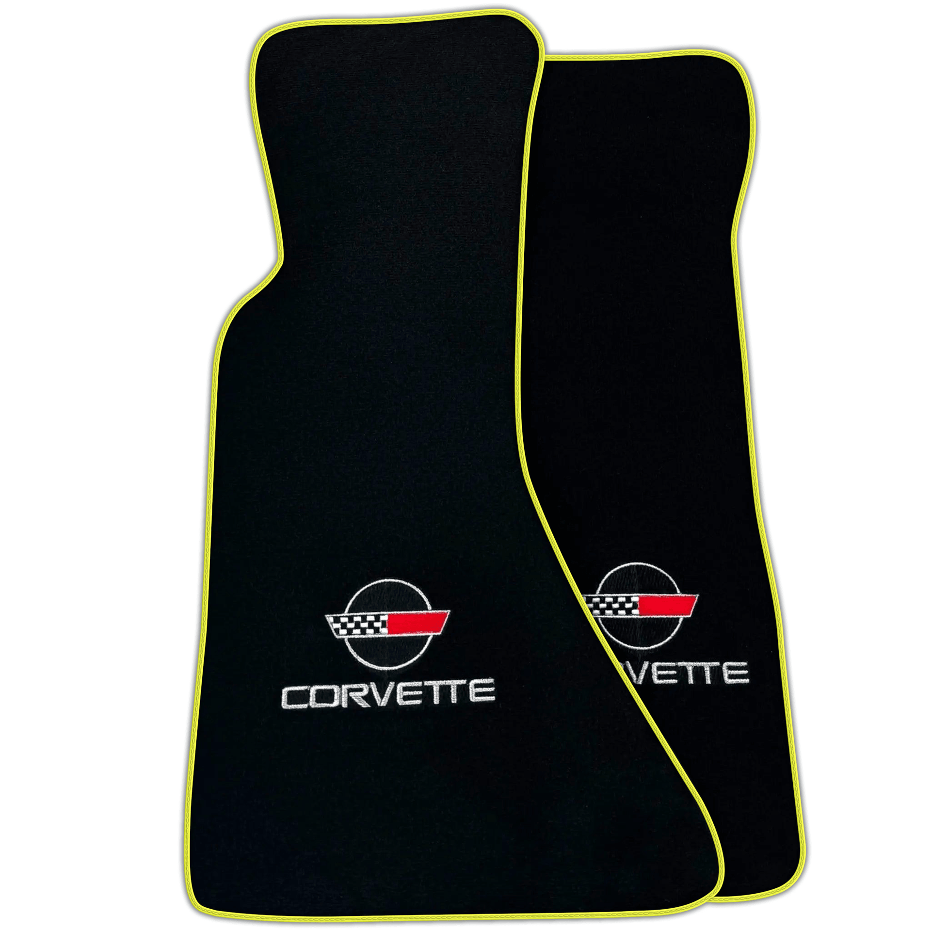 Black Floor Mats for Chevrolet Corvette C4 (1984-1996) | Various Trim Colors