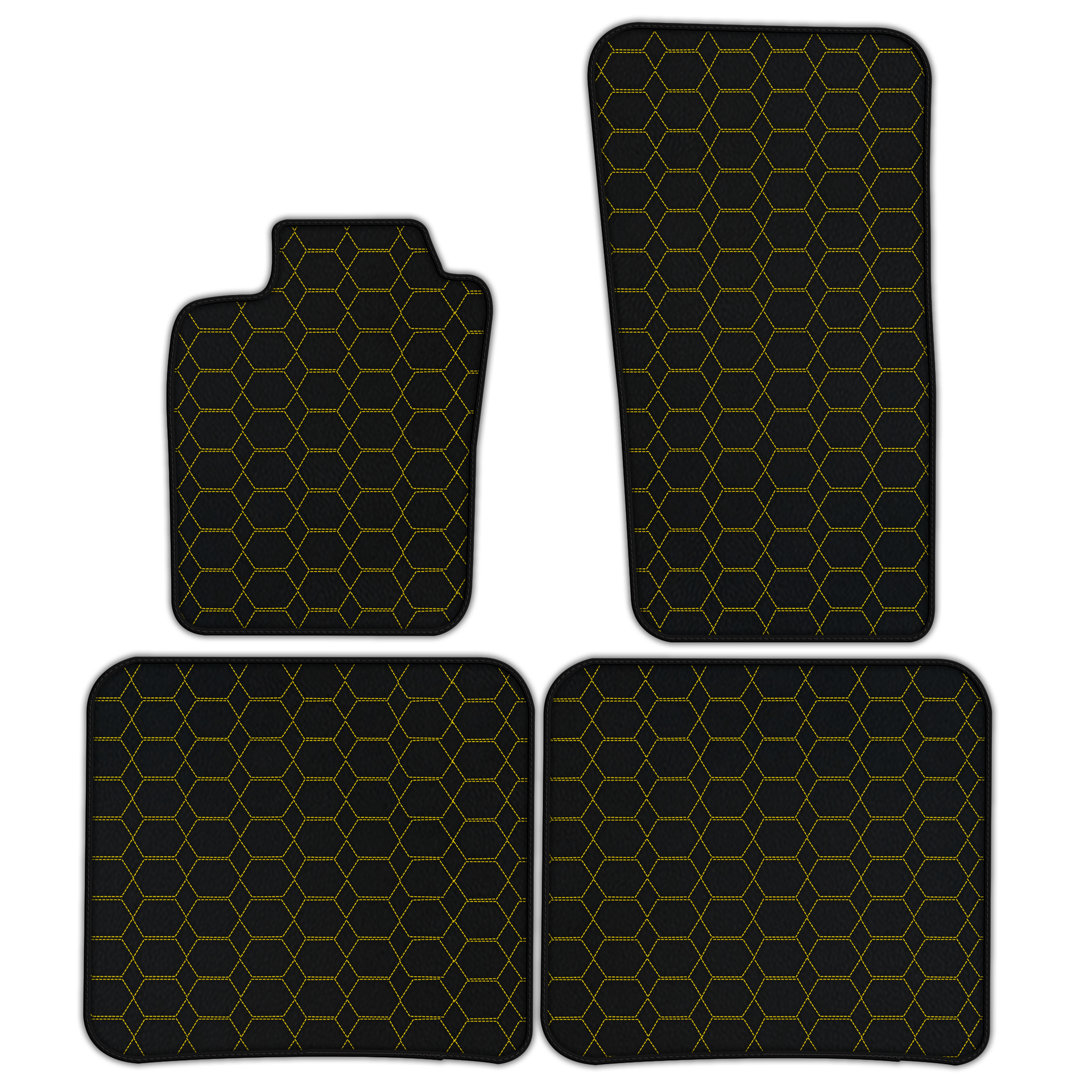 Customizable Hex Leather Mats for Bentley Flying Spur 2019-2023