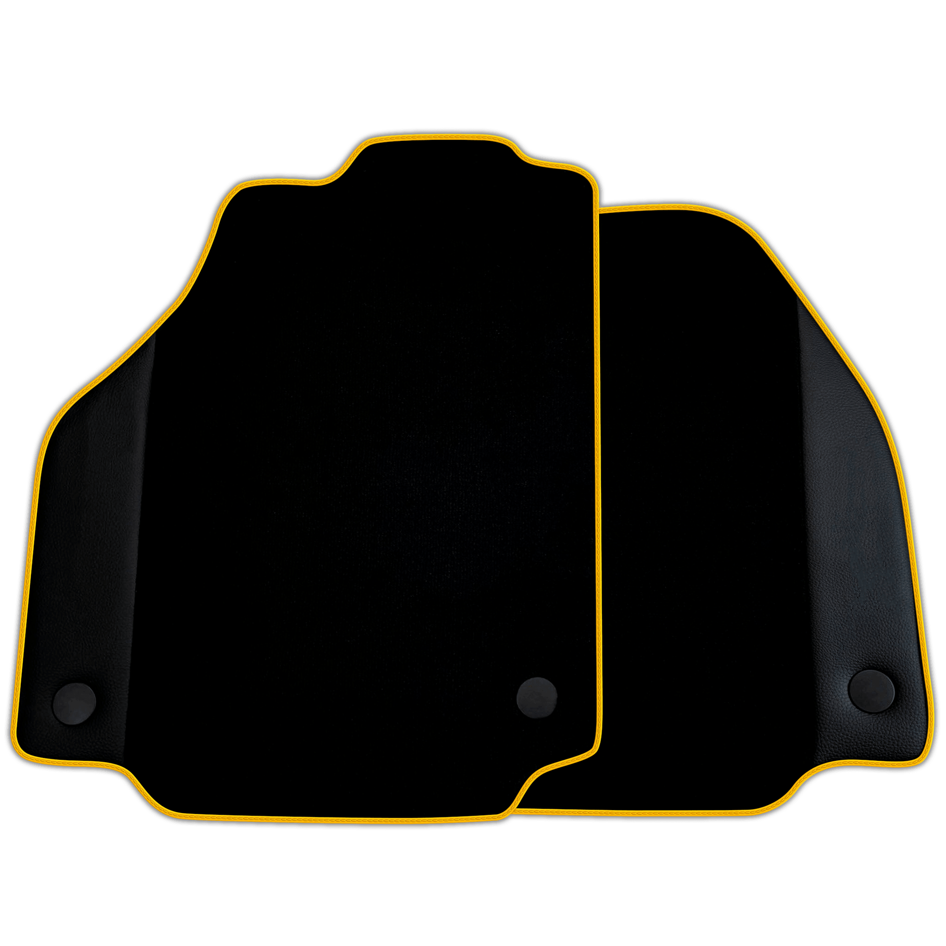 Custom Black Floor Mats for Ferrari 458 GT2 (2012-2015) With Leather | Various Trim Colors