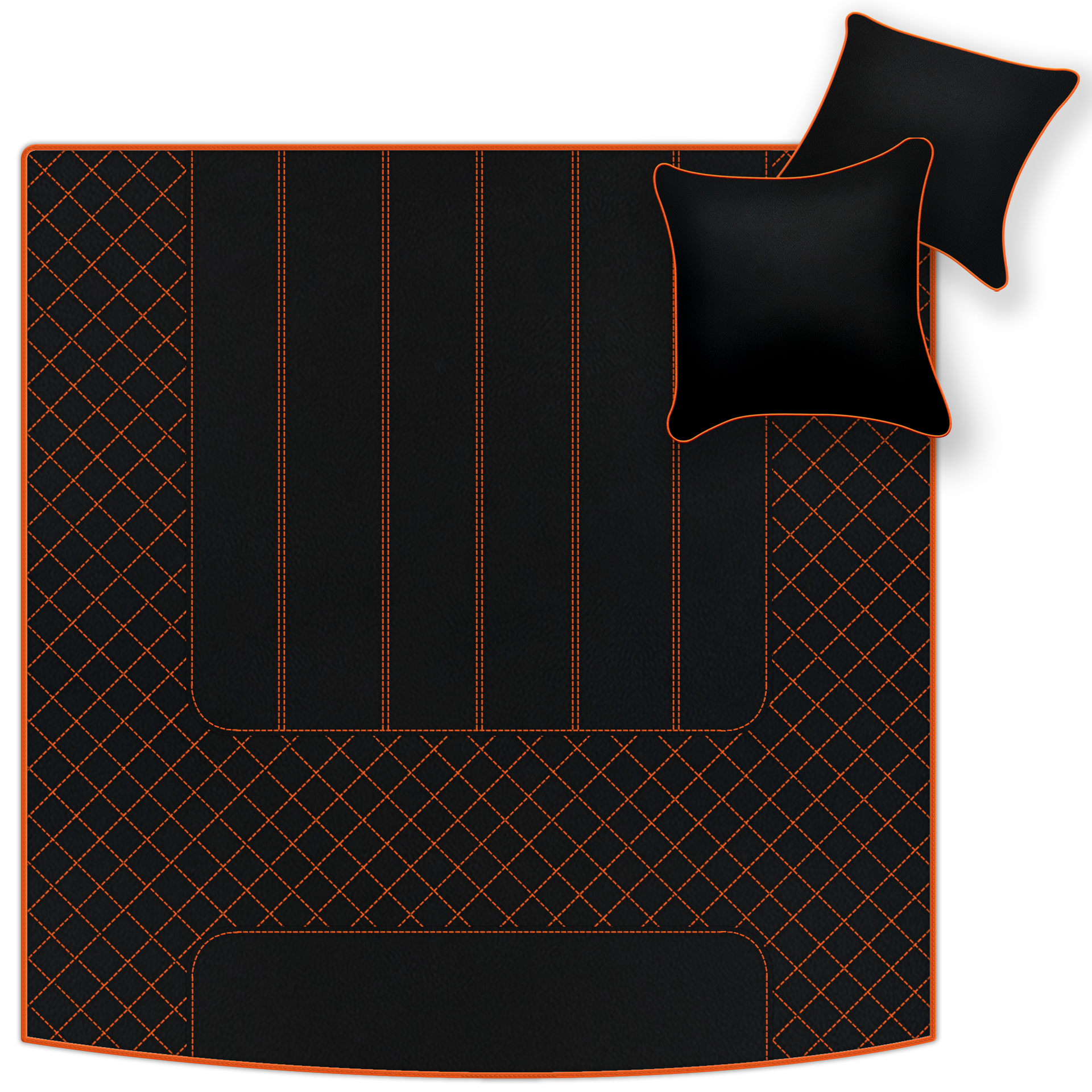 Customizable Leather Trunk Floor Mats with AW1 Pattern for Bentley Mulsanne (2010-2020) - AutoWin