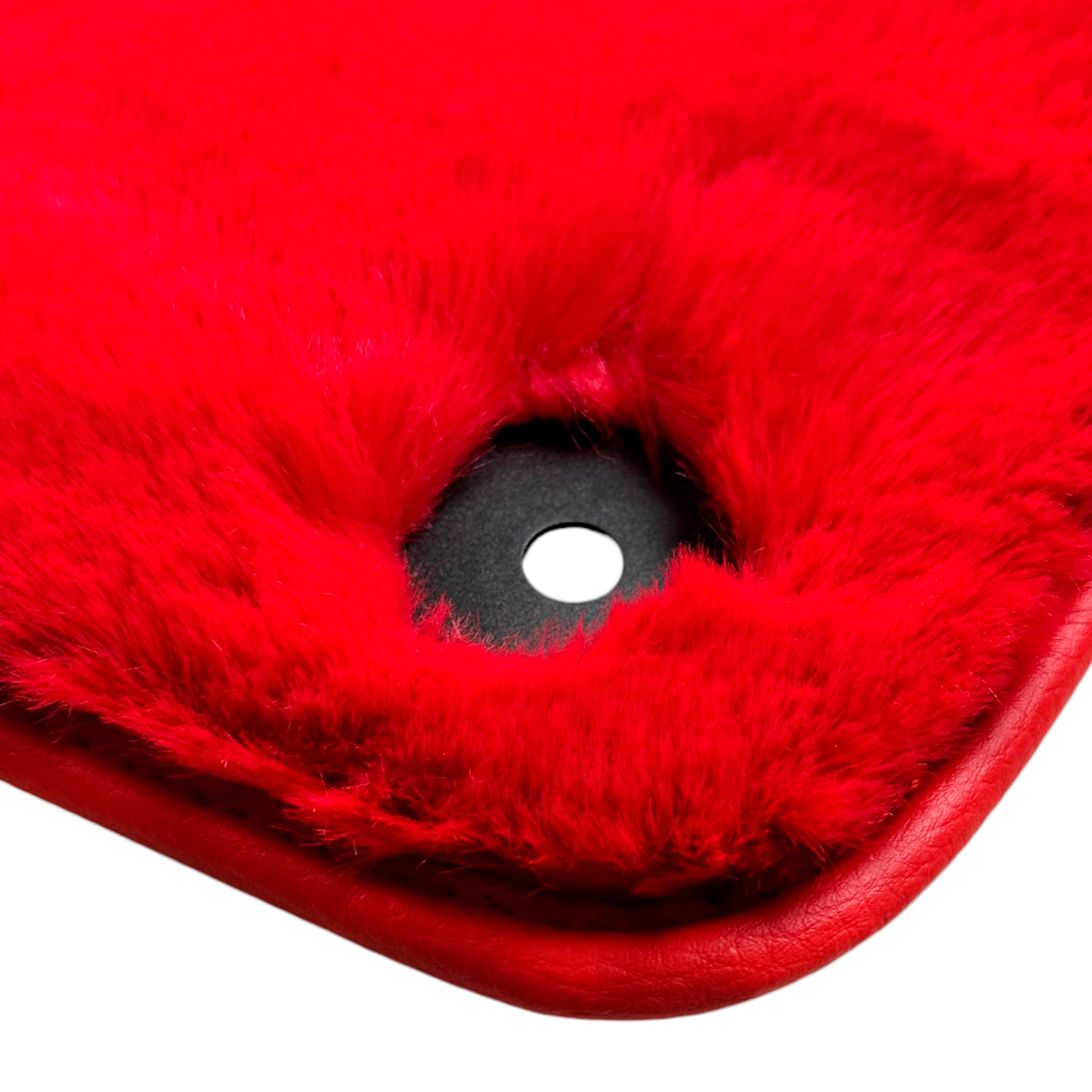 Red Sheepskin Floor Mats for Bentley Bentayga (2015-2023)