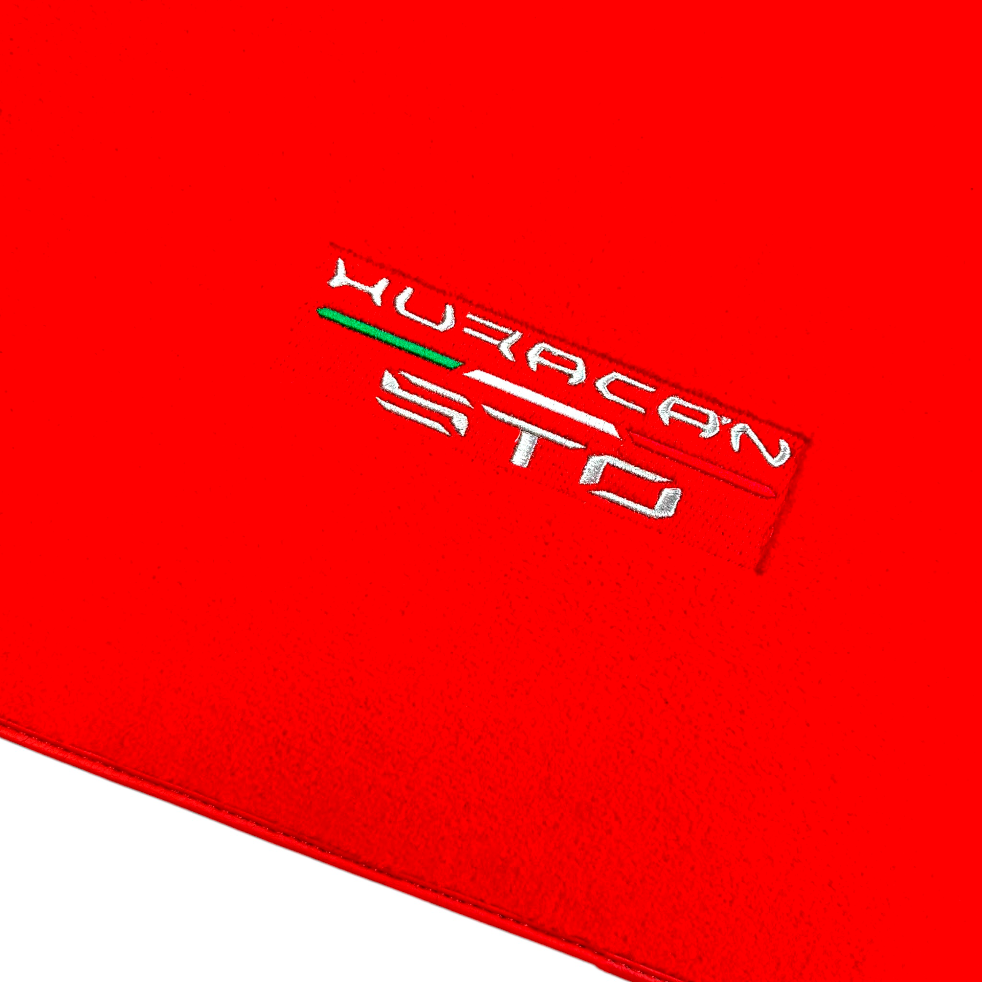 Floor Mats for Lamborghini Huracan STO Red Color | AutoWin