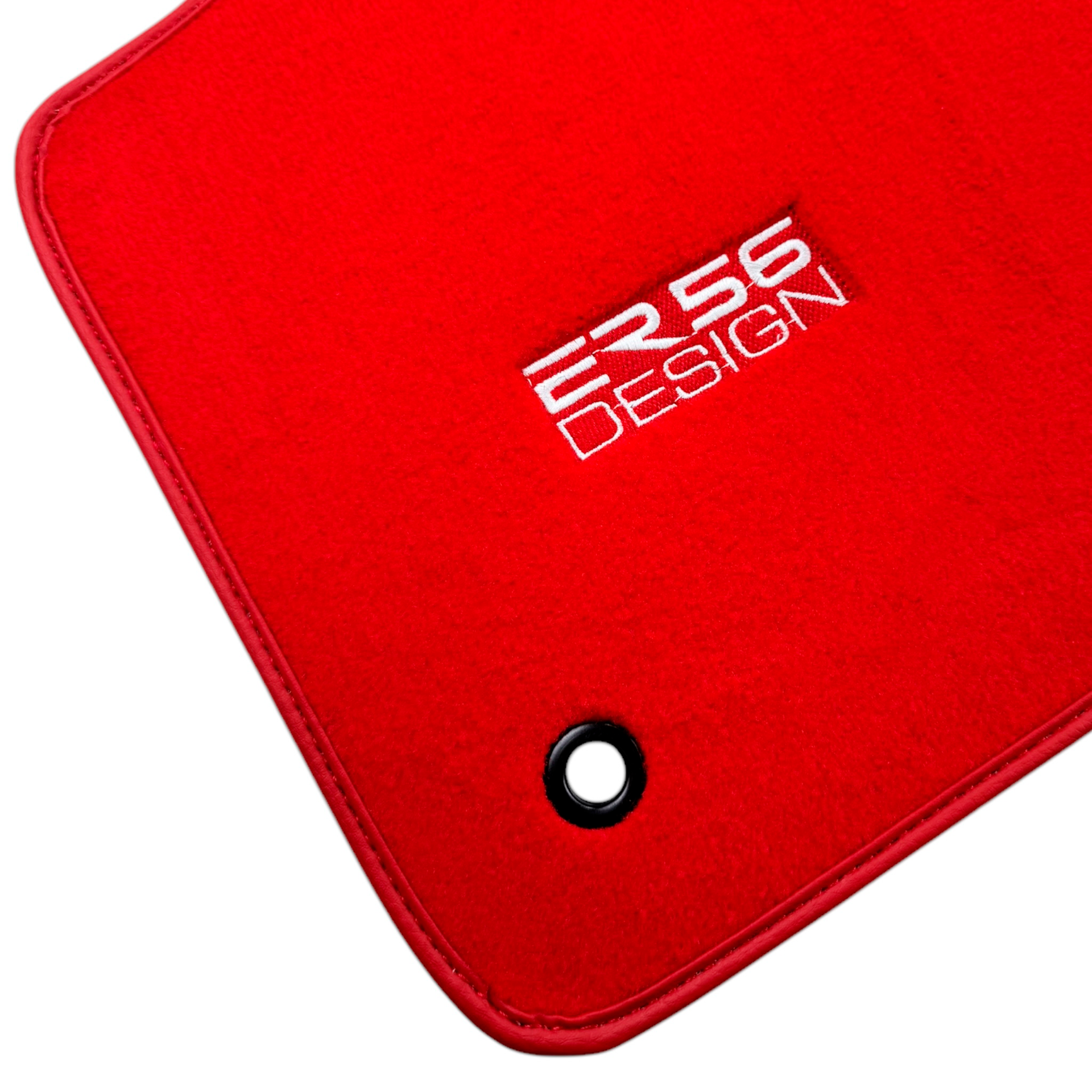 Red Floor Mats for Chevrolet Malibu 5th Generation Sedan (1997-2005) by ER56 Design