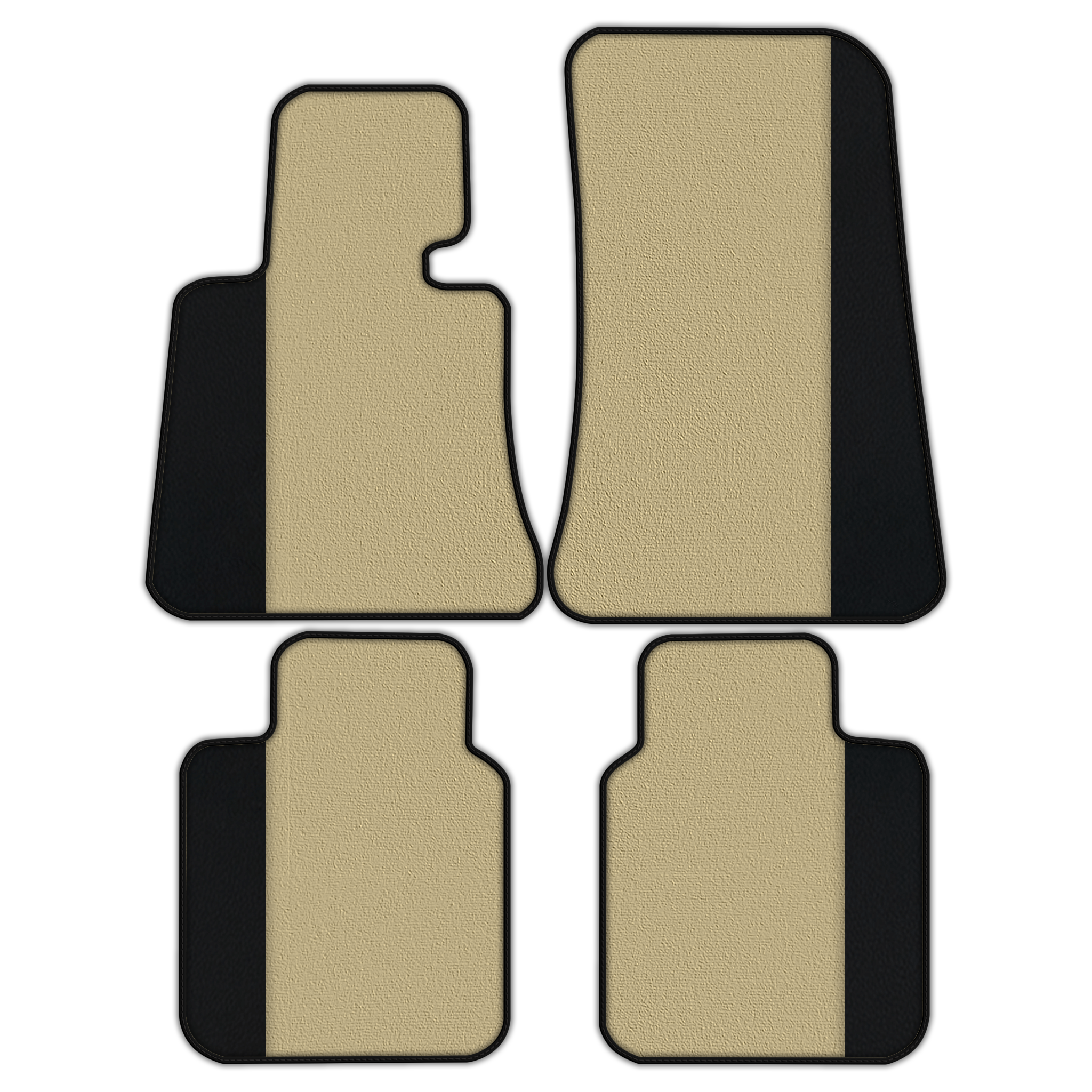 Customizable Floor Mats From Carpet With Leather for Rolls Royce Phantom Drophead Coupe (2007-2016)
