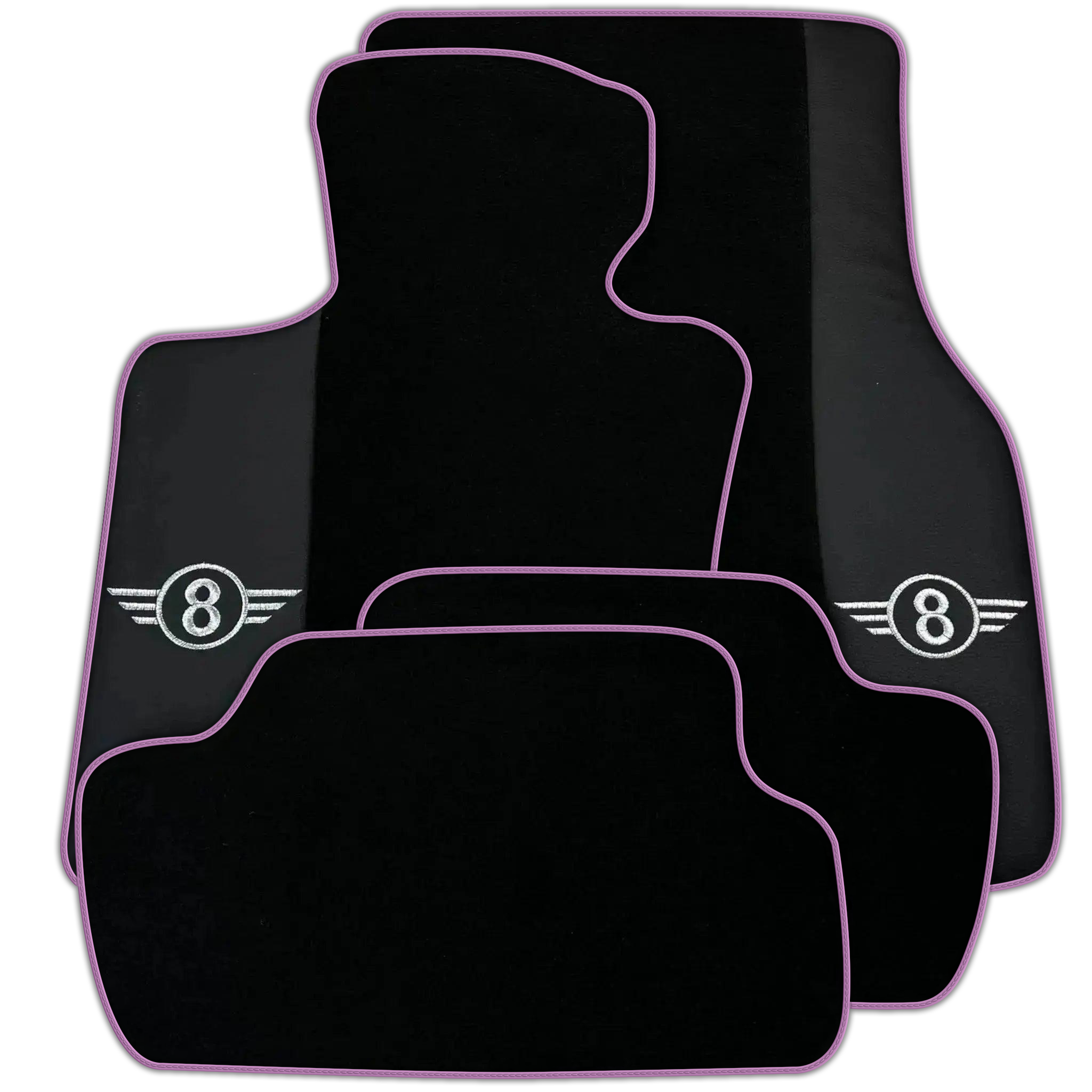 Black Floor Mats for Mini Cooper / One R53 (2001-2007) Cooper S with Leather