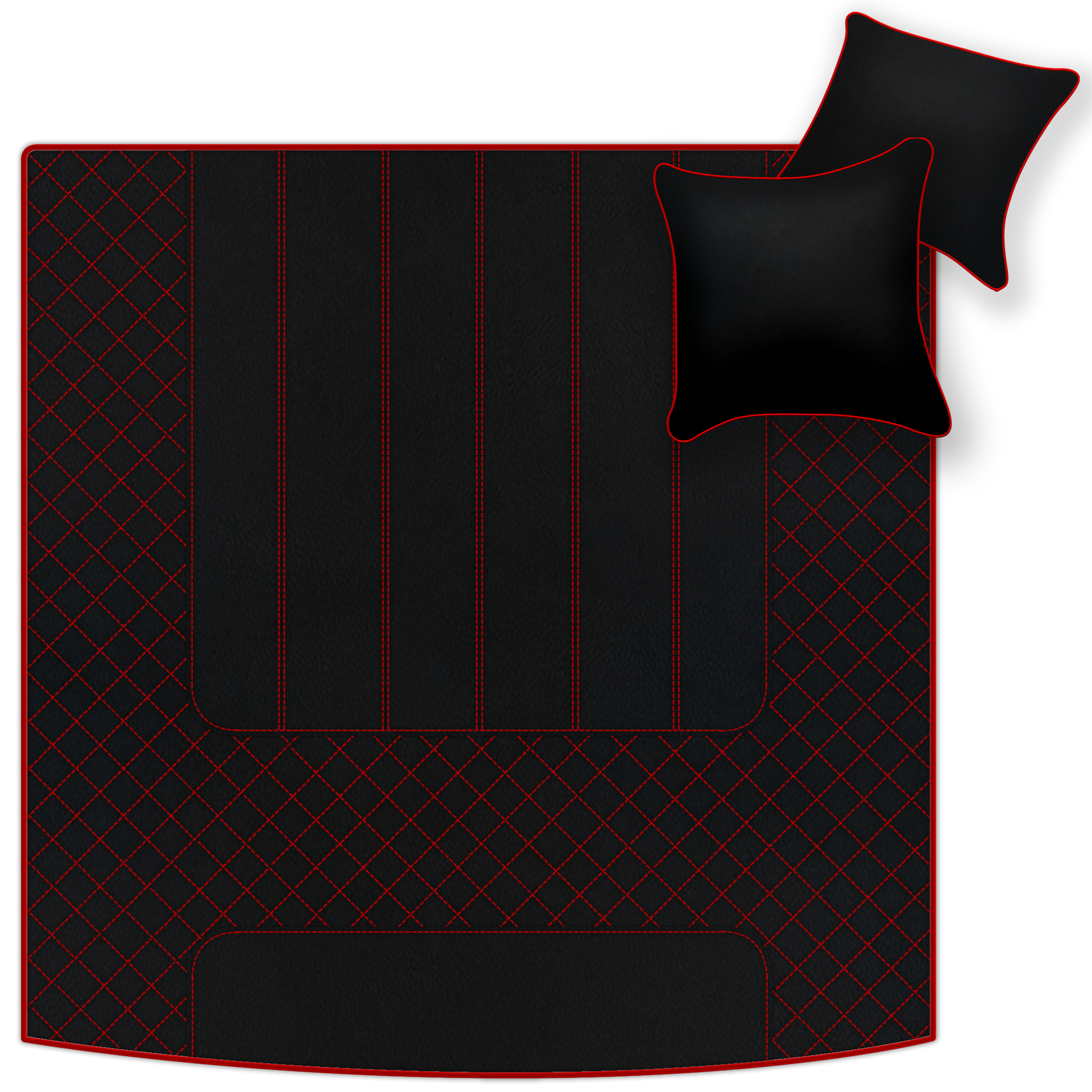 Customizable Leather Trunk Floor Mats with AW1 Pattern for Bentley Mulsanne (2010-2020) - AutoWin