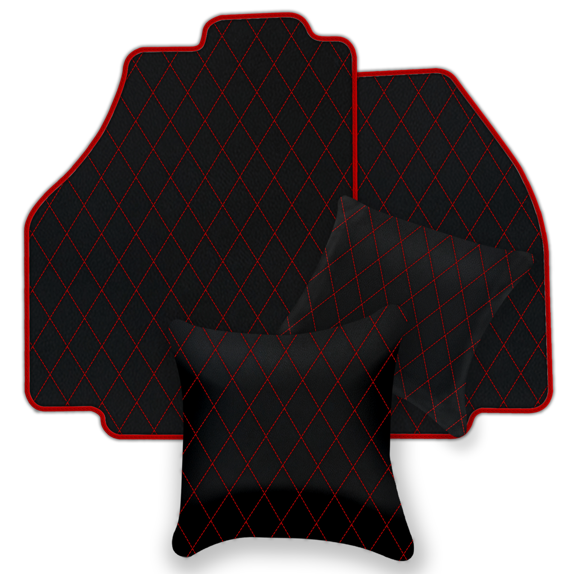 Premium Black Leather Floor Mats for Ferrari 488 Spider (2016-2022)