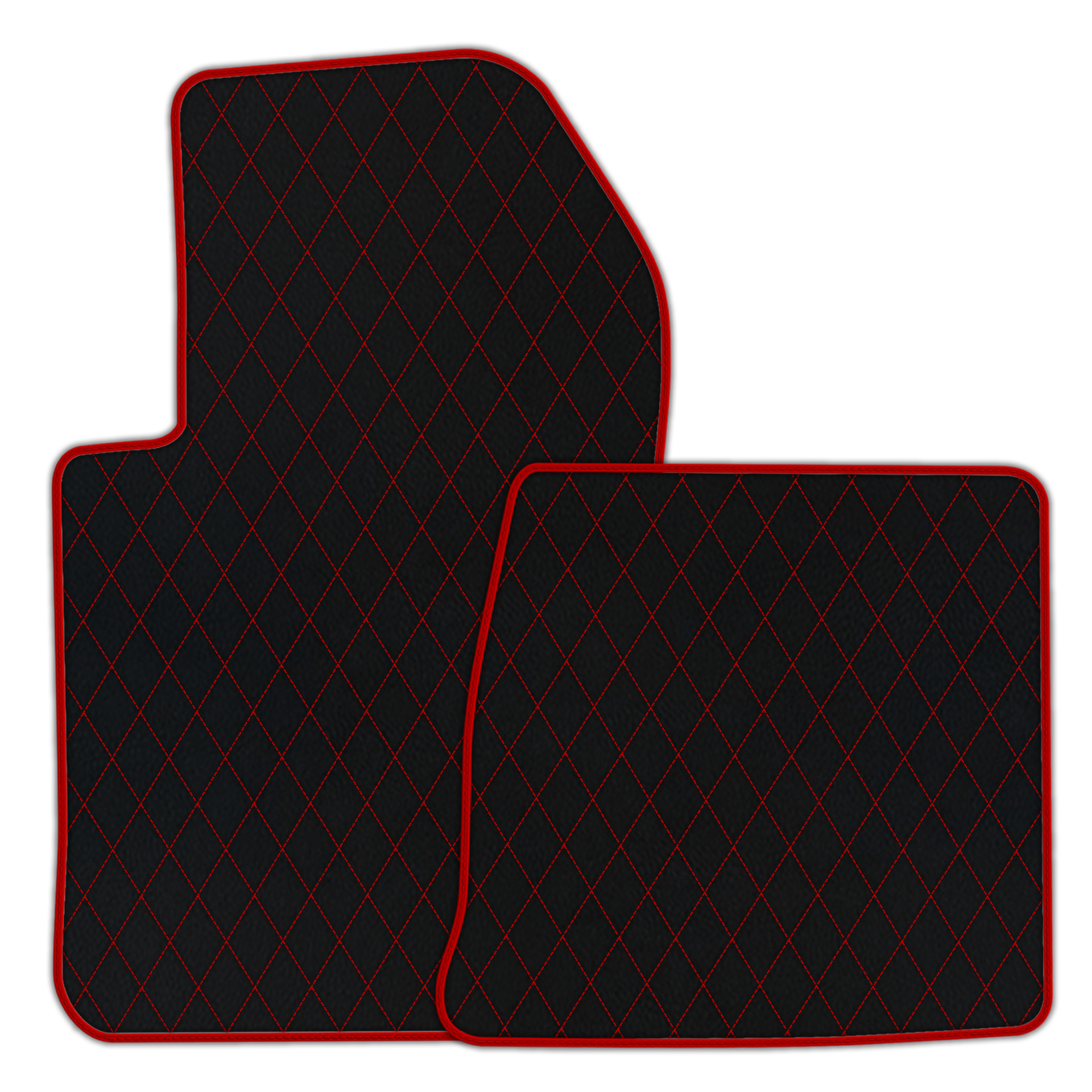 Custom Black Leather Floor Mats for Ferrari 599 Coupe (2006-2012)