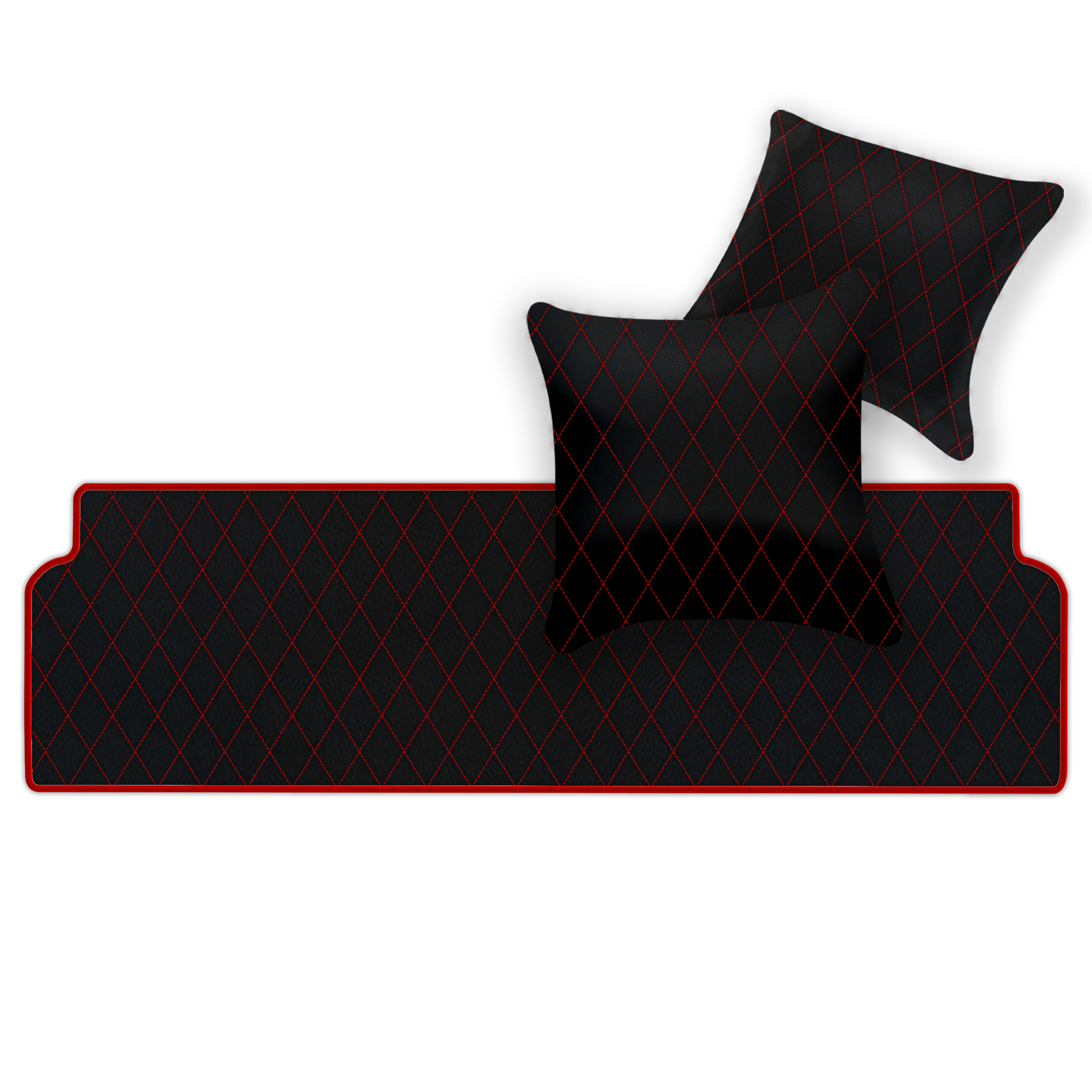 Premium Black Leather Floor Mats for Ferrari F8 Tributo (2019-2023)