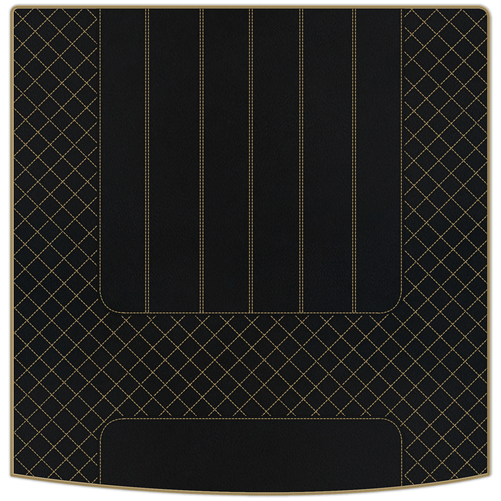 Customizable Leather Trunk Floor Mats with AW1 Pattern for Bentley Mulsanne (2010-2020) - AutoWin