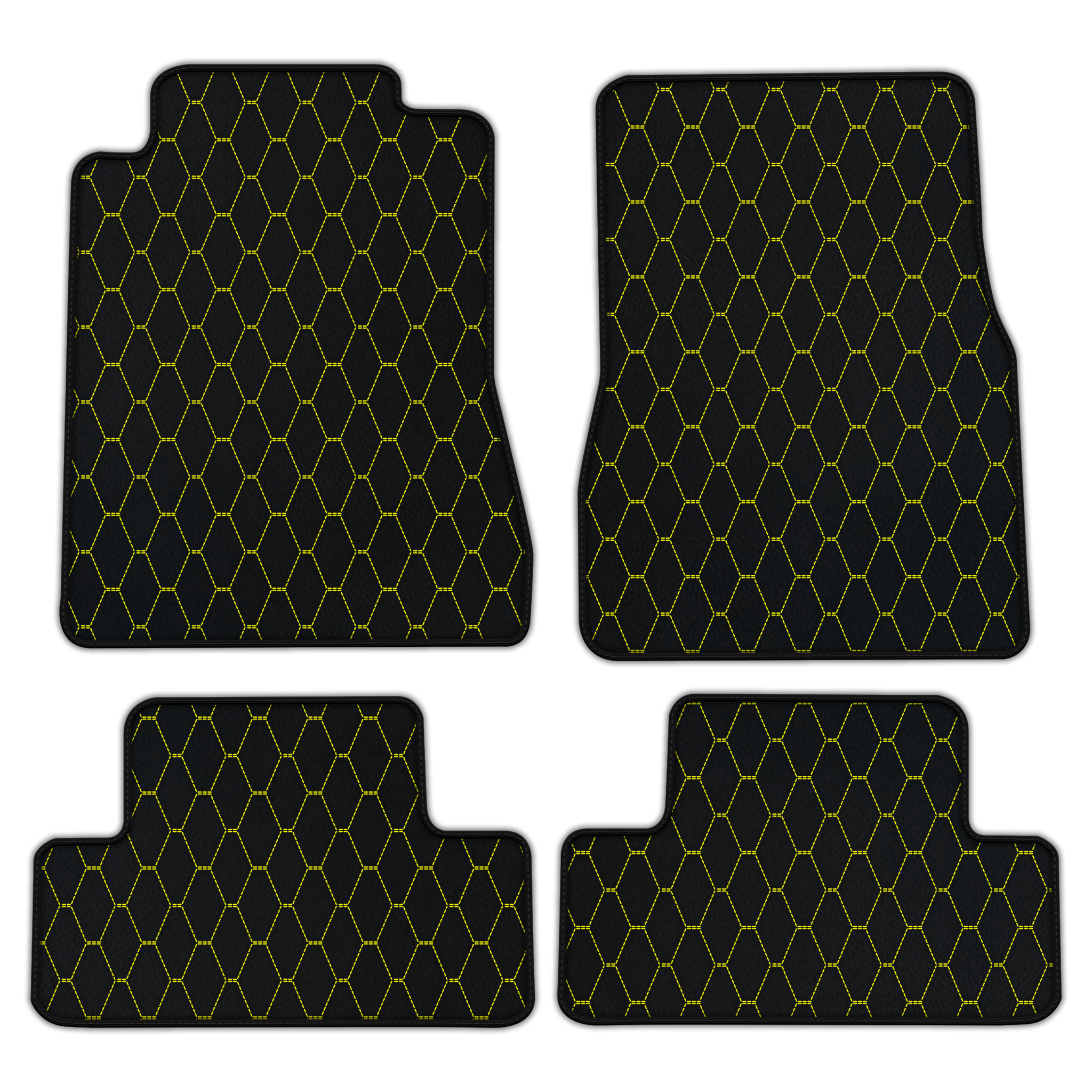 Premium Custom Leather Floor Mats for Ford Mustang V FL (2011-2014)