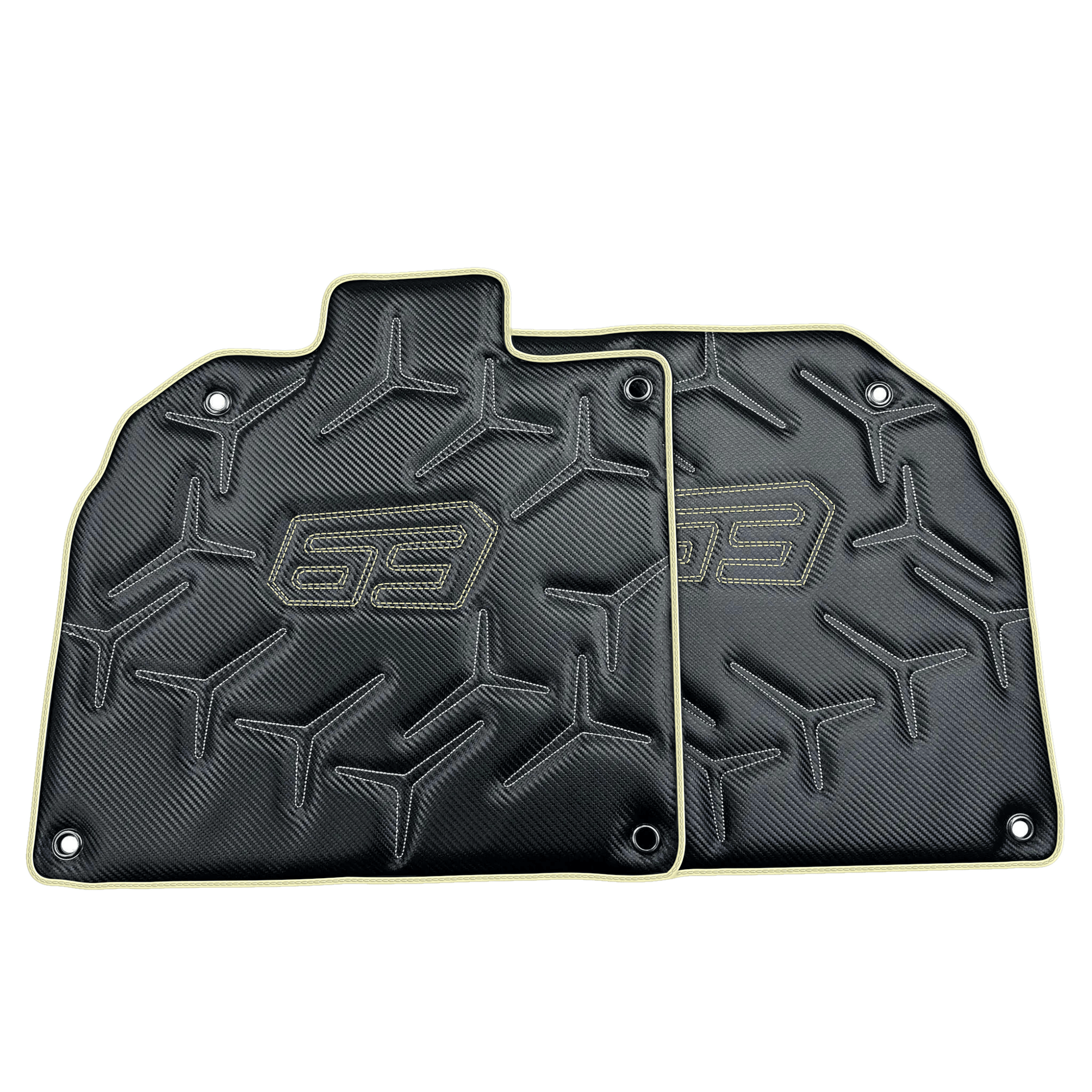 Carbon Leather Floor Mats for Lamborghini Aventador SVJ 63 Edition | Various Trim Colors