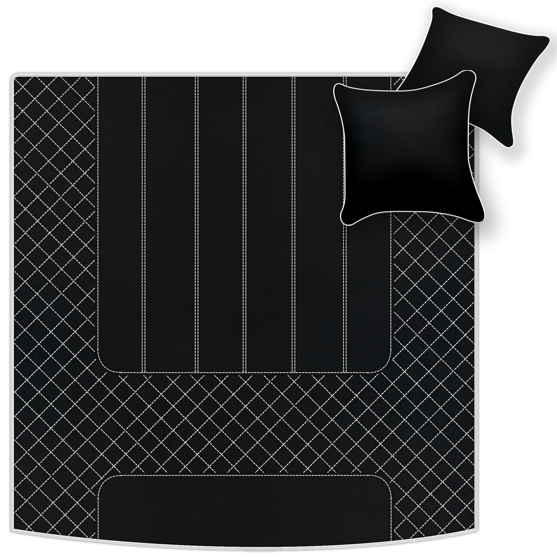 Customizable Leather Trunk Floor Mats with AW1 Pattern for Bentley Mulsanne (2010-2020) - AutoWin