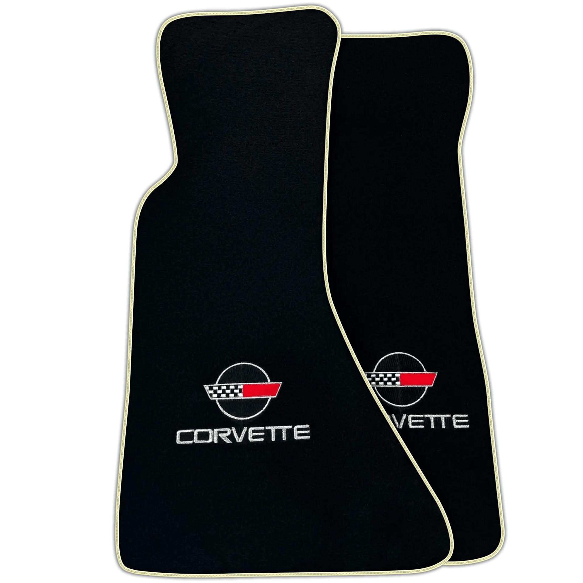 Black Floor Mats for Chevrolet Corvette C4 (1984-1996) | Various Trim Colors