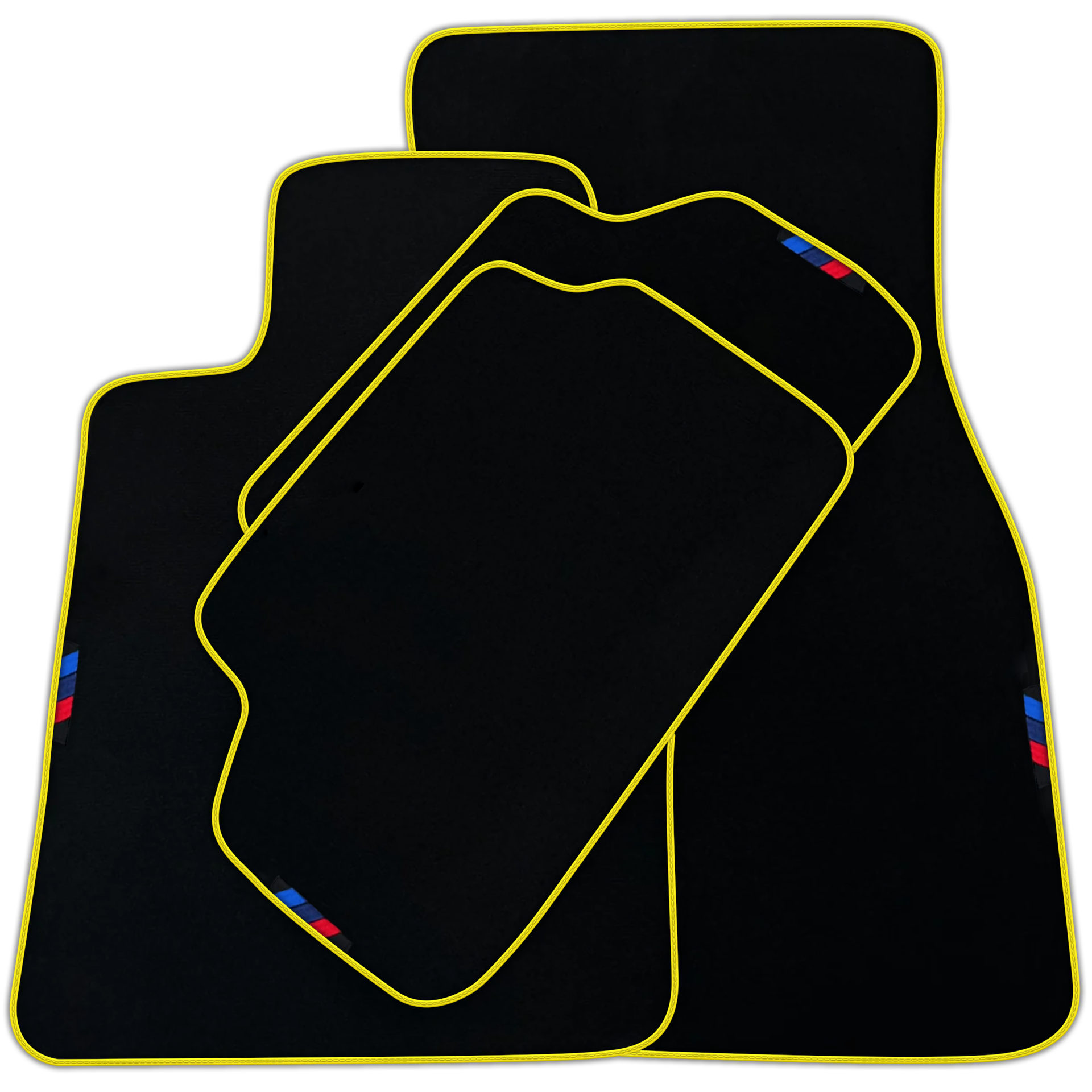 Black Mats For BMW M4 G83 Convertible | Yellow Trim | Various Trim Colors