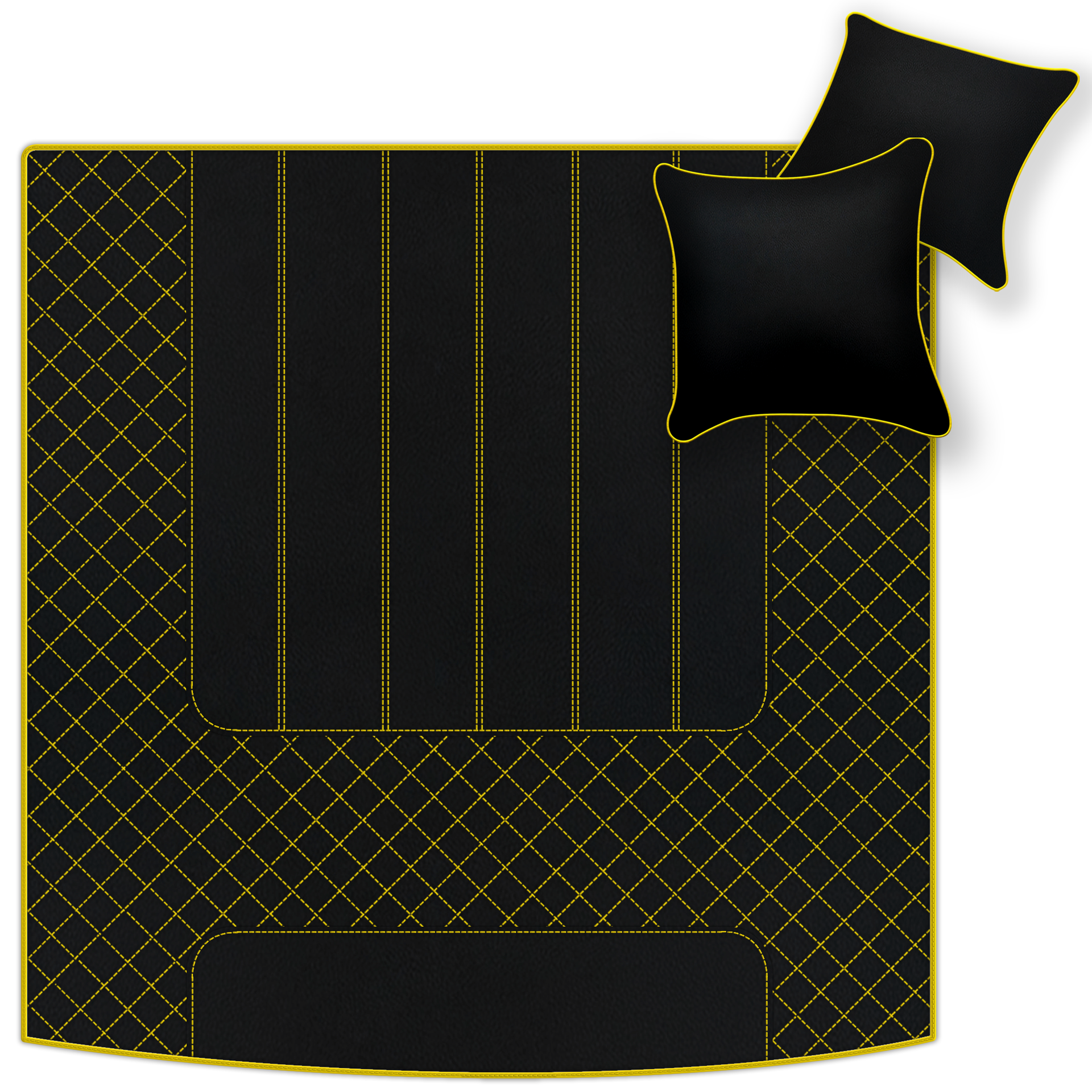 Customizable Leather Trunk Floor Mats with AW1 Pattern for Bentley Red Label RL (1998-2009) - AutoWin