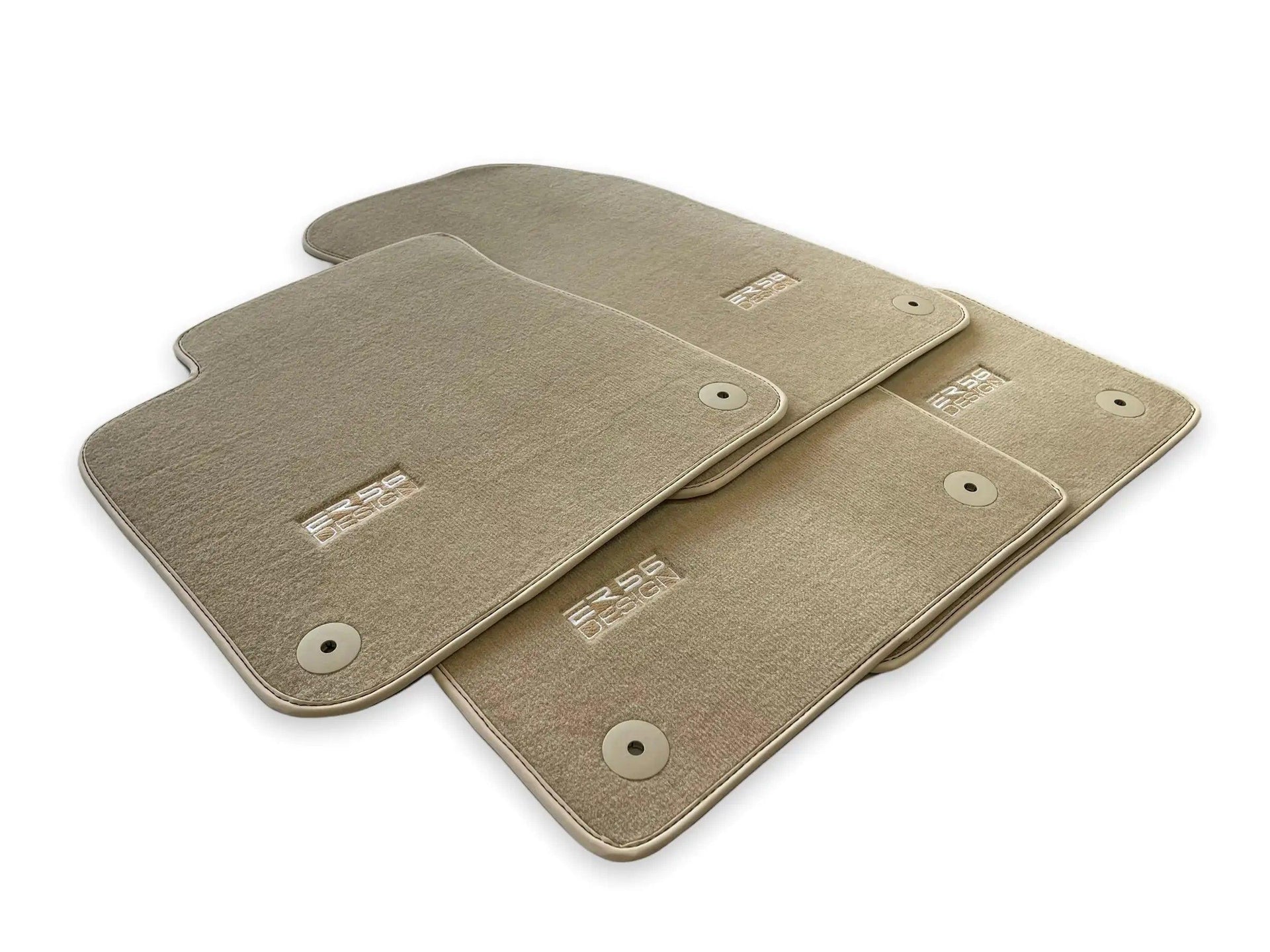 Beige Floor Mats for Audi A3 - Convertible (2008-2013) | ER56 Design - AutoWin