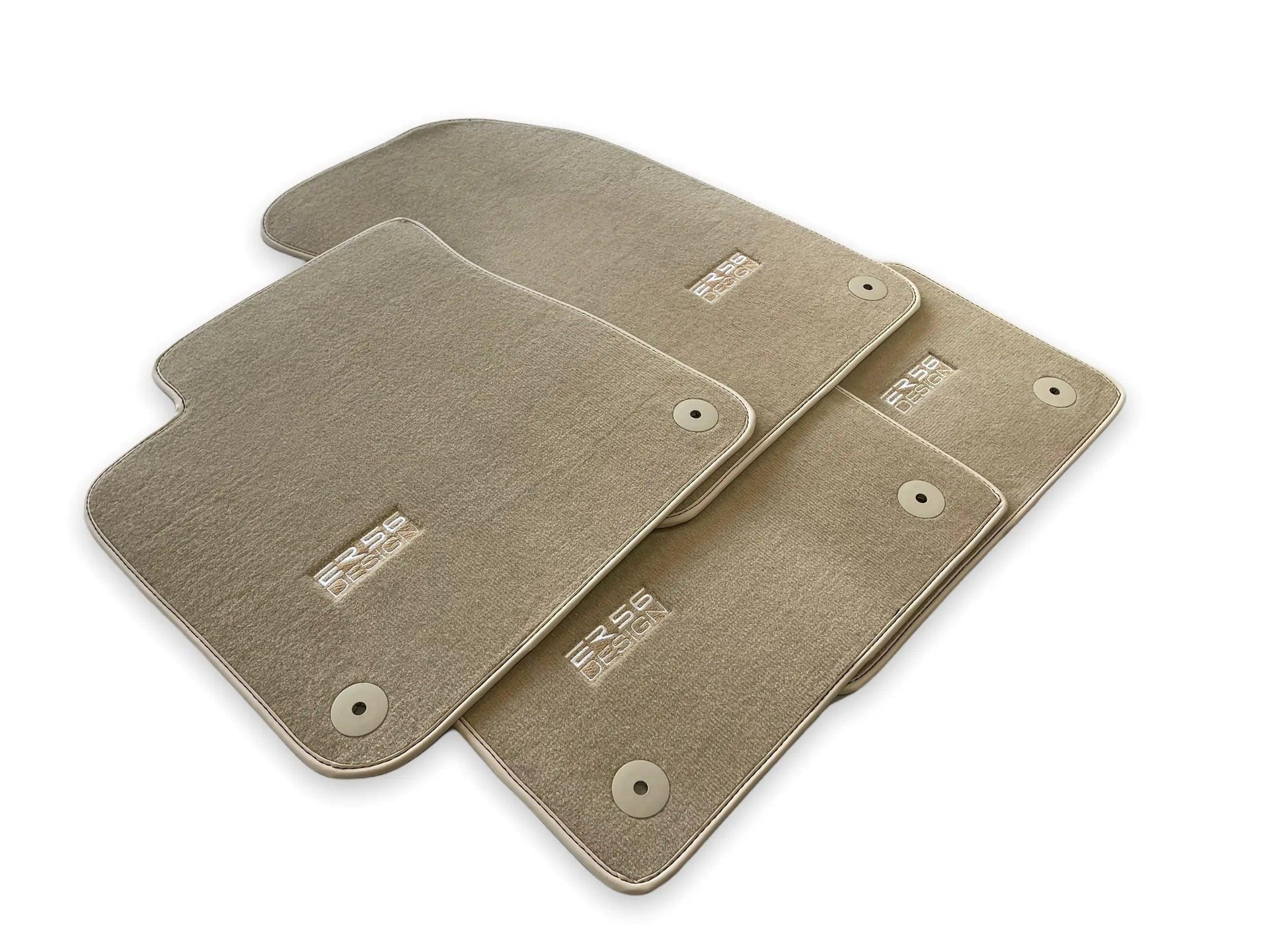 Beige Floor Mats for Audi A8 D5 Long (2017-2023) | ER56 Design - AutoWin