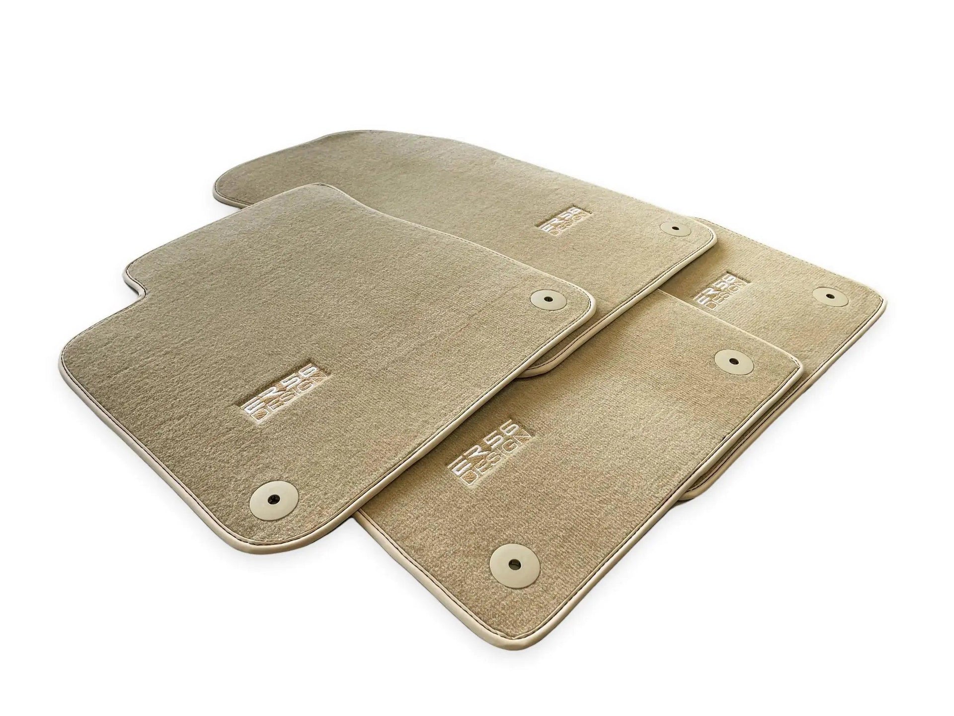Beige Floor Mats for AudiQ3 F3 Sportback (2018-2024) | ER56 Design - AutoWin