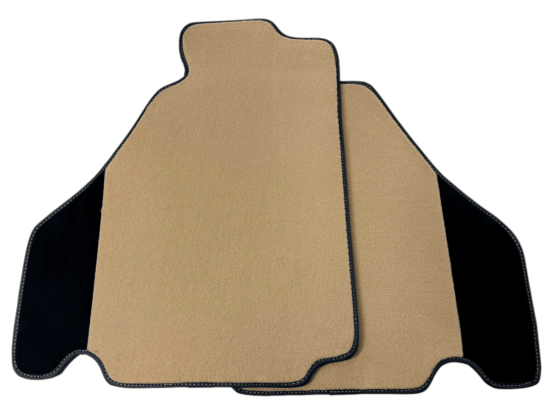 Beige Floor Mats For Ferrari F430 2004-2009 With Alcantara Leather - AutoWin