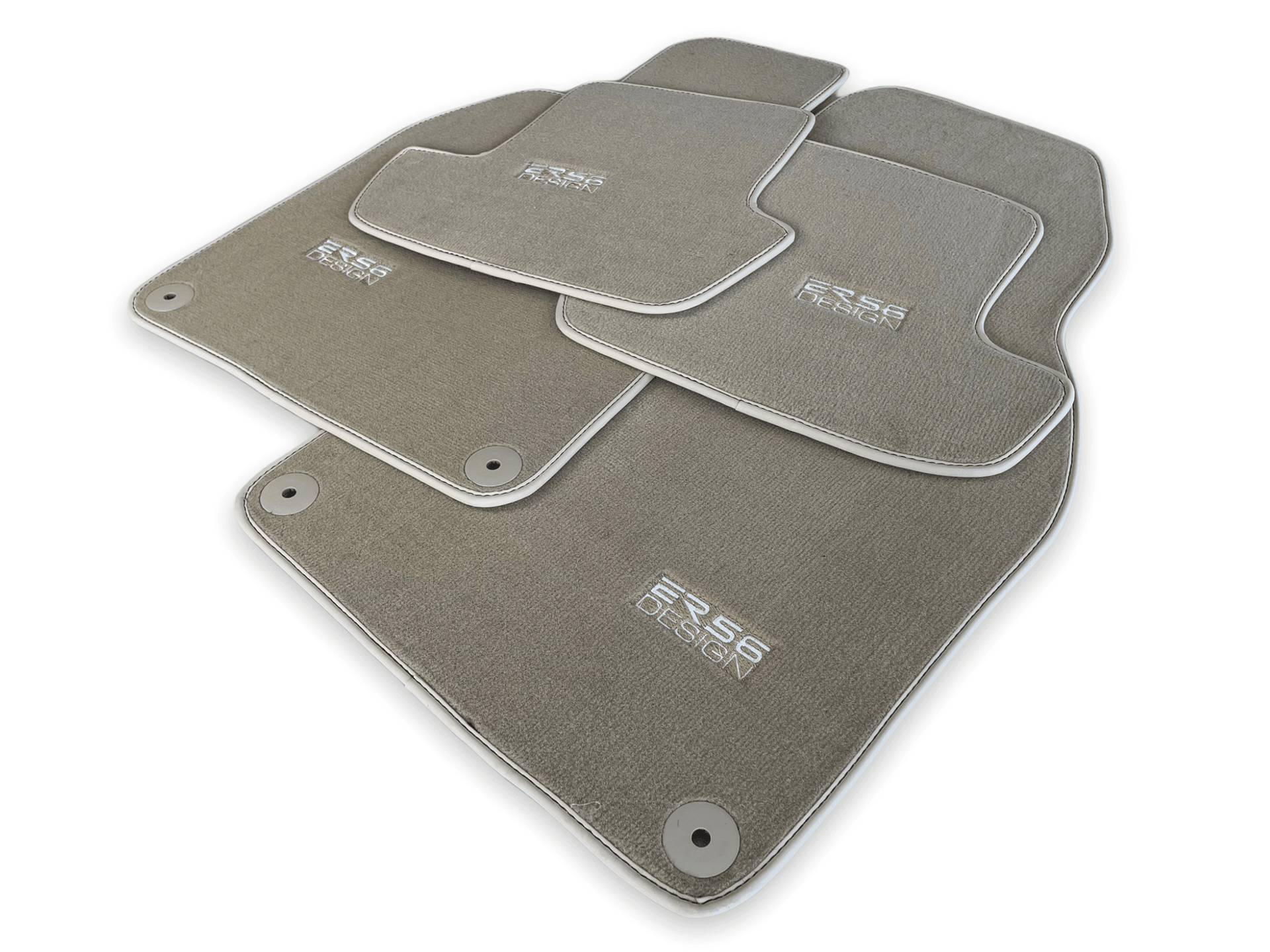 Beige Floor Mats for Porsche Macan (2014-2023) | ER56 Design - AutoWin