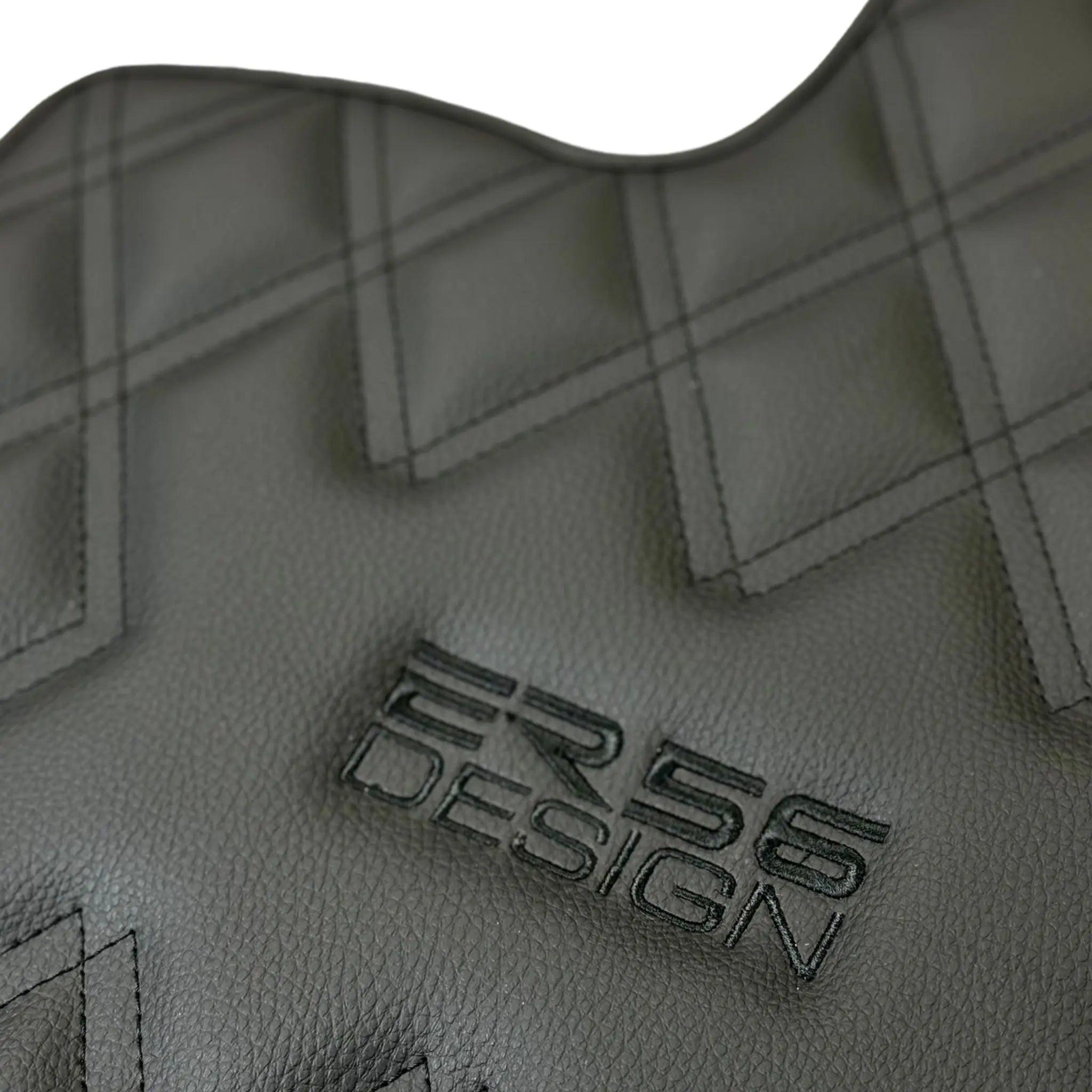 Black Floor Mats for Bentley Continental GTC (2006–2011) with Leather | ER56 Design - AutoWin