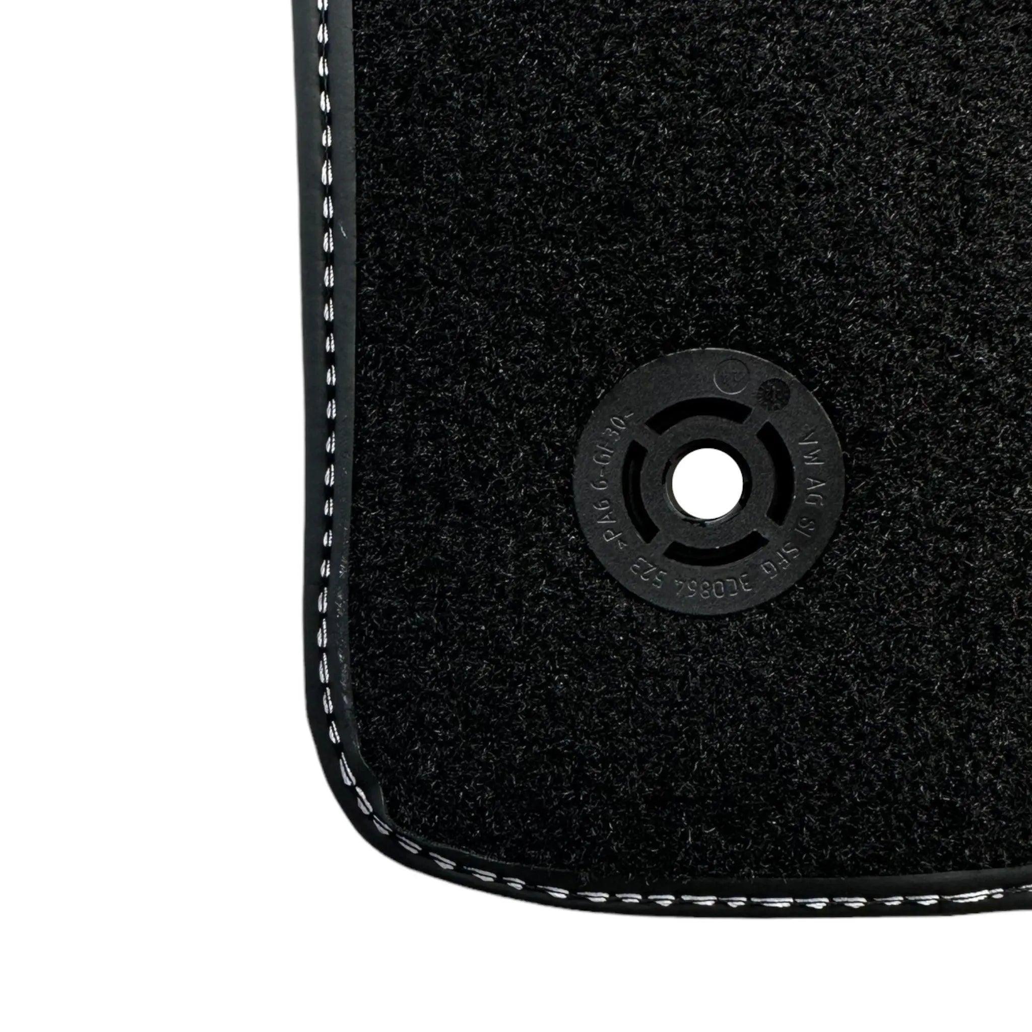 Black Floor Mats For Bentley Continental GTC (2018-2023) Speed with Leather - AutoWin