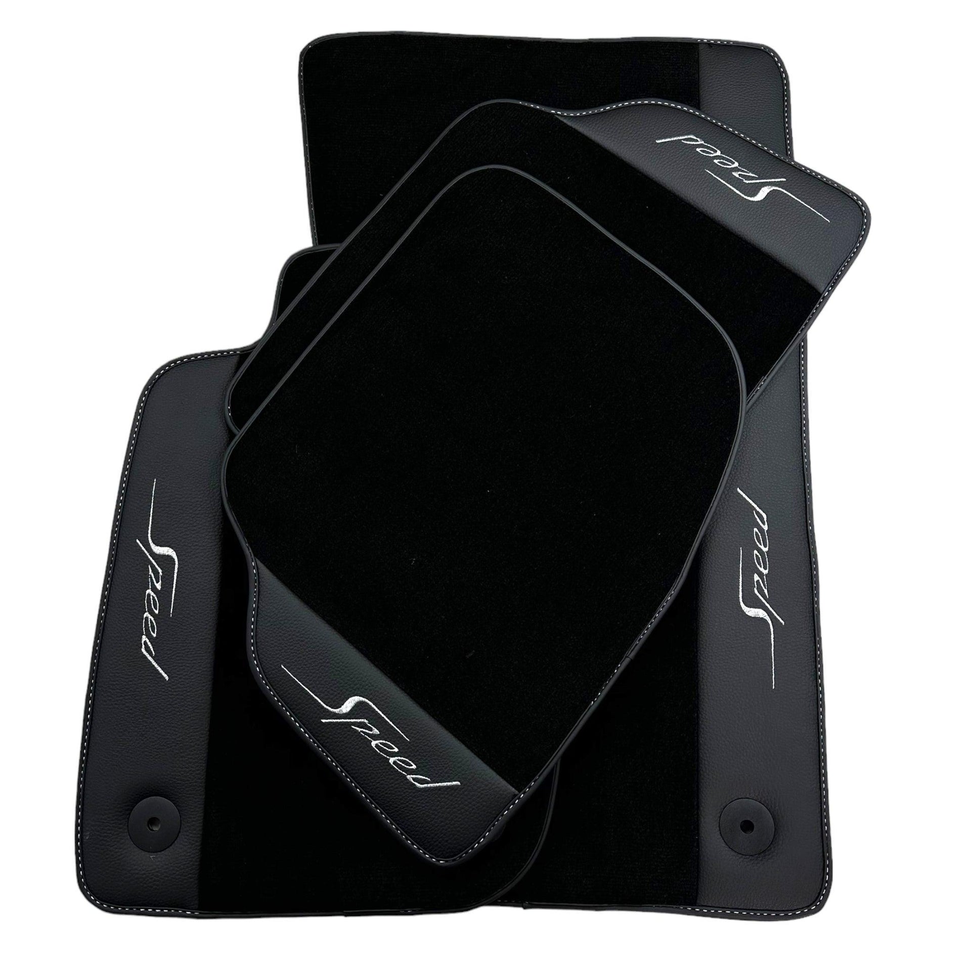 Black Floor Mats For Bentley Flying Spur Speed (2019-2023) - AutoWin