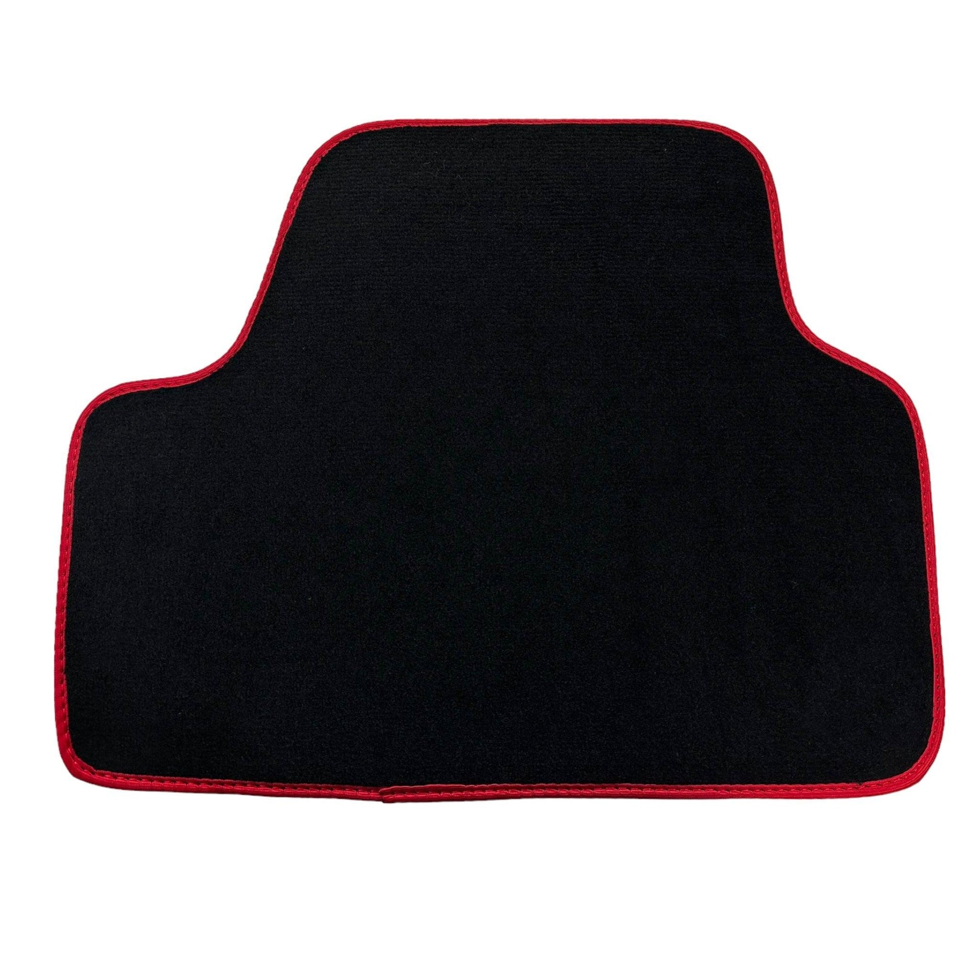 Black Floor Mats For BMW 4 Series F33 With Red Trim - AutoWin