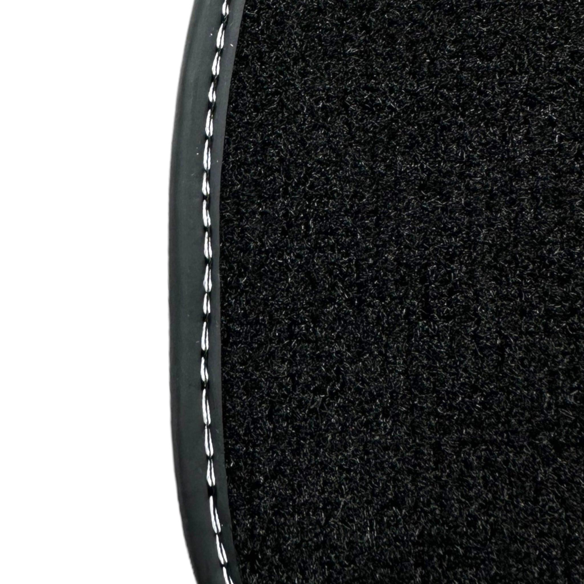 Black Floor Mats For Ford Mustang V FL (2011-2014) With Pony - AutoWin