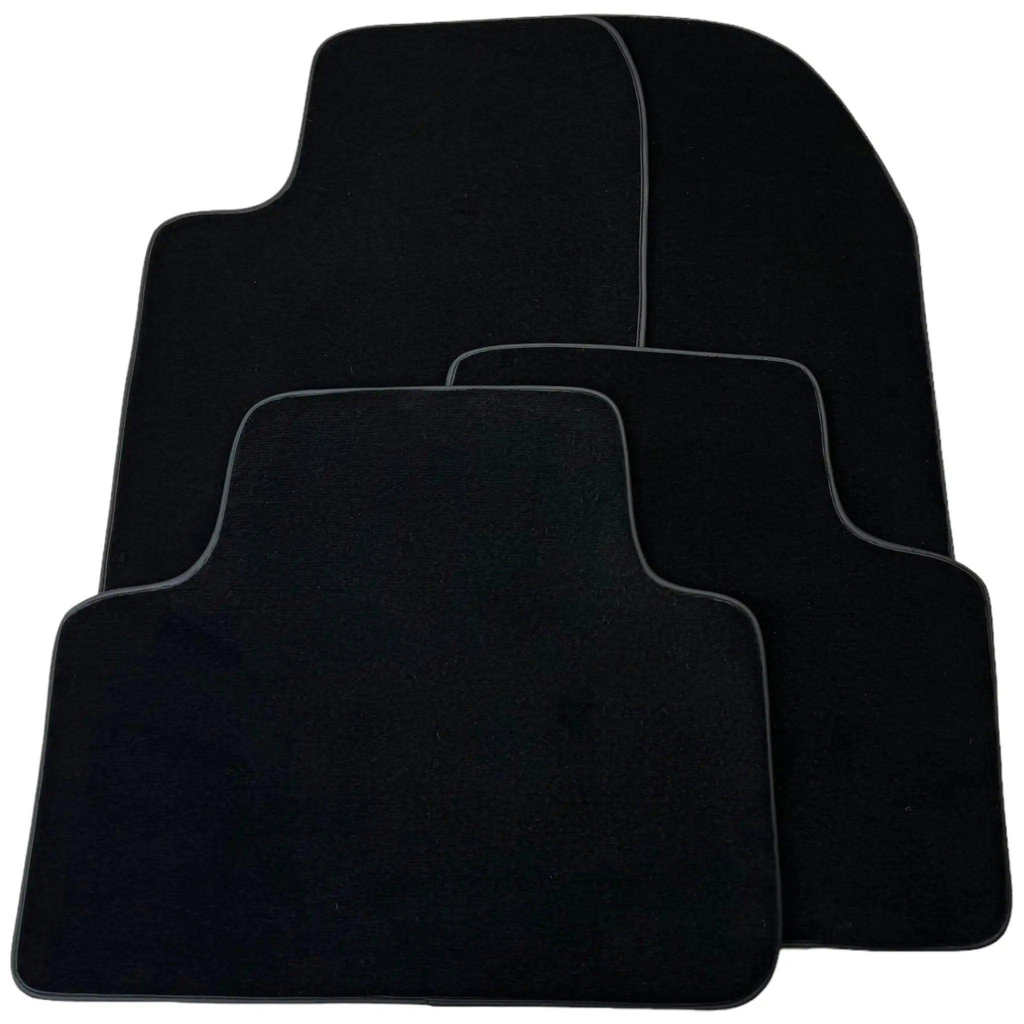 Black Floor Mats for Jeep Wrangler JK (2007-2018) 5 Doors Single Fixation - AutoWin