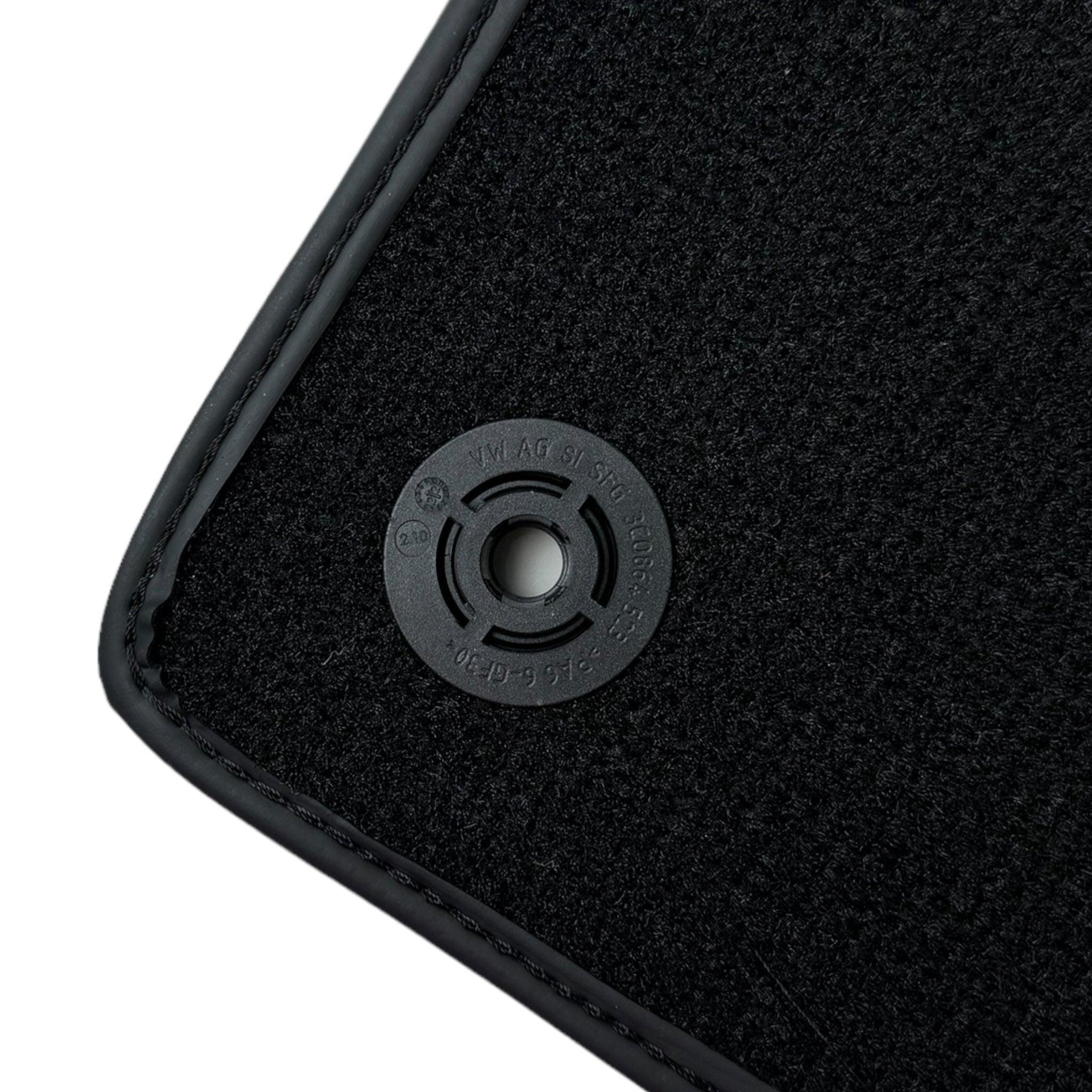 Black Floor Mats for Lamborghini Aventador S with Alcantara Leather - AutoWin